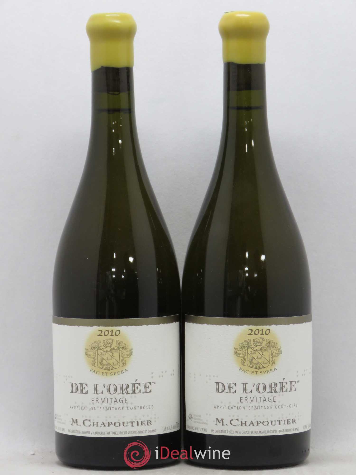 Hermitage Ermitage de l'Orée Chapoutier 2010 - Lot de 2 bouteilles - 0