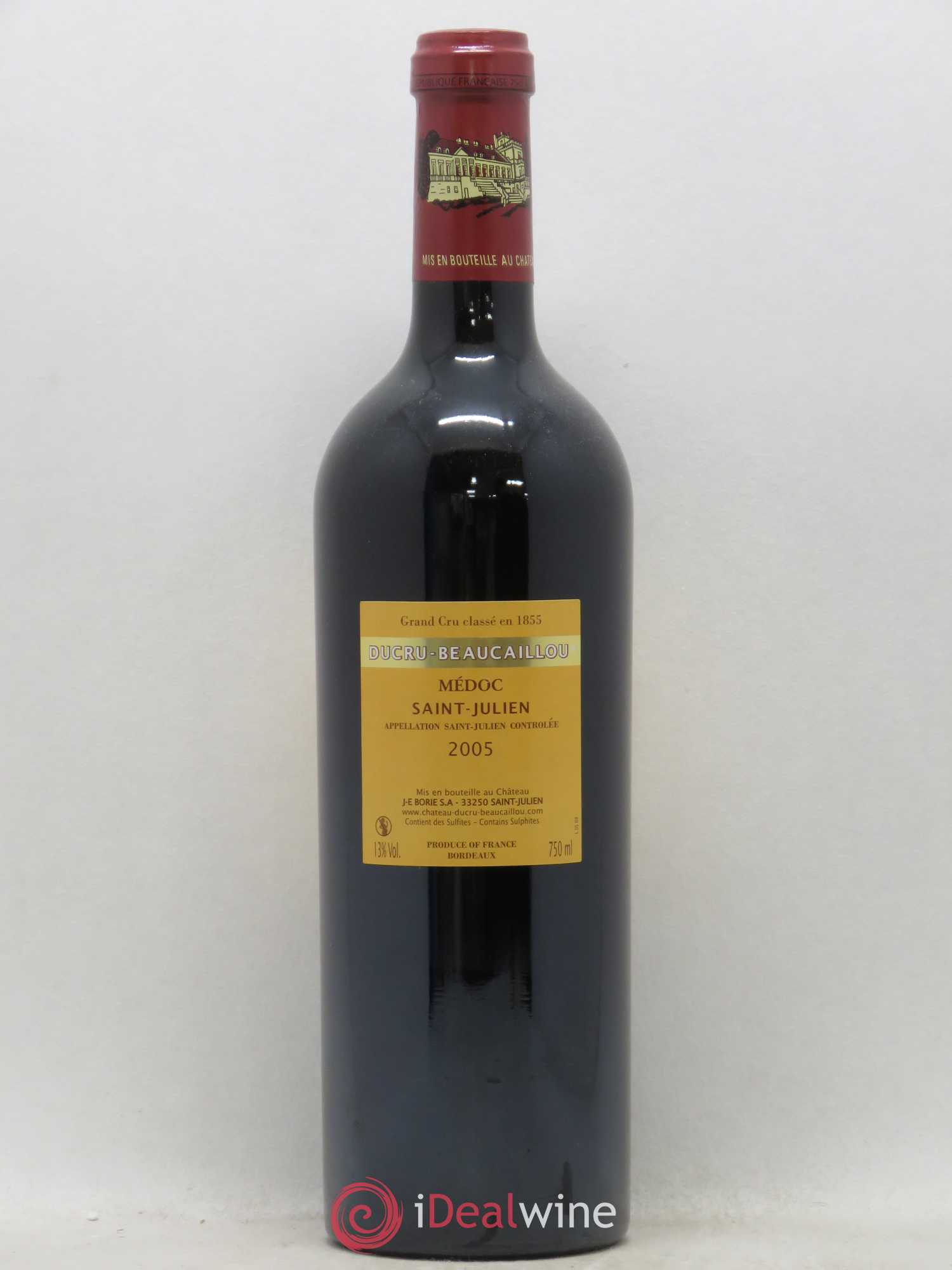 Château Ducru Beaucaillou 2ème Grand Cru Classé 2005 - Lot de 1 bouteille - 1