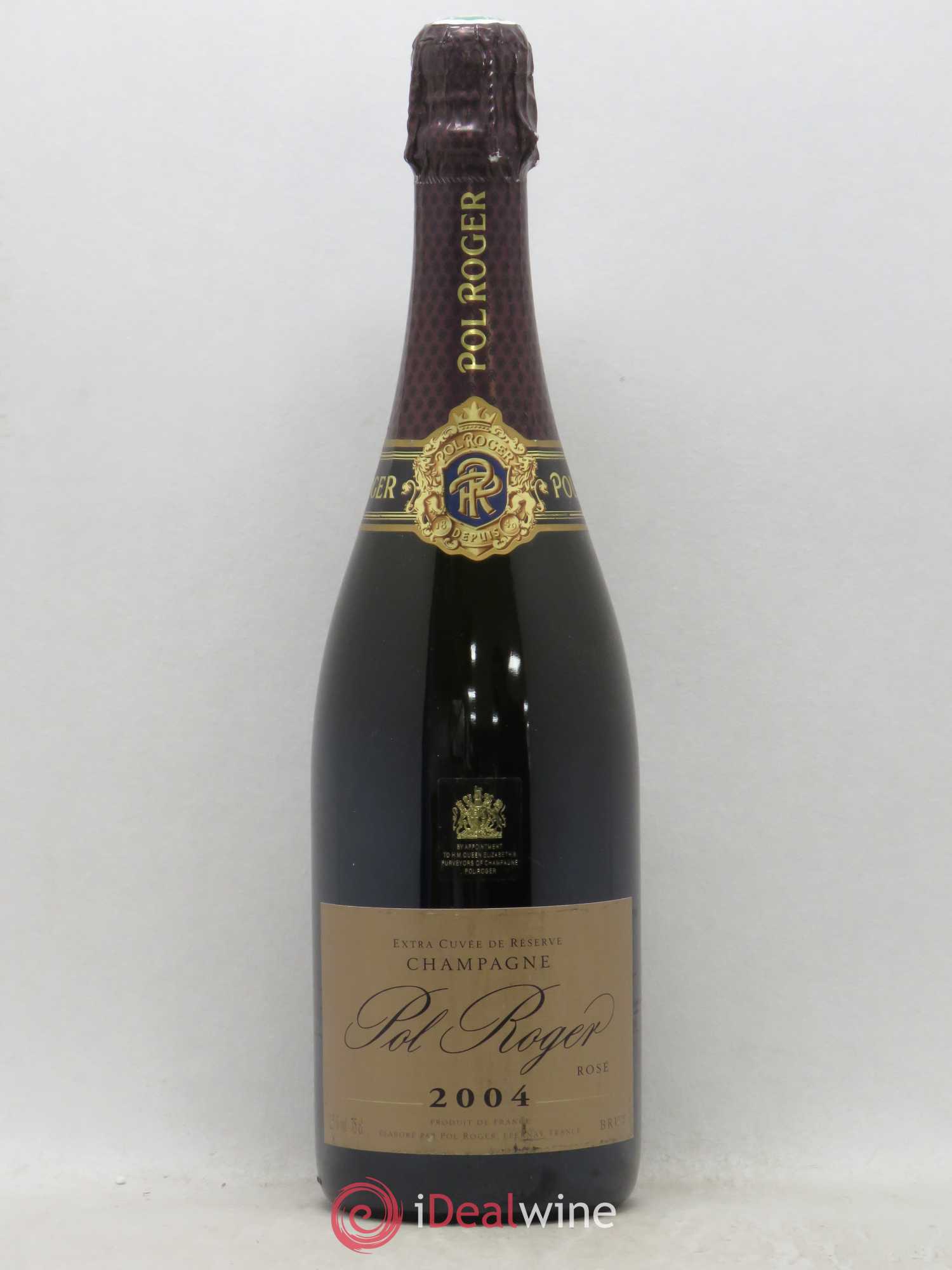 Rosé Brut Pol Roger extra cuvée de réserve 2004 - Lot de 1 bouteille - 0