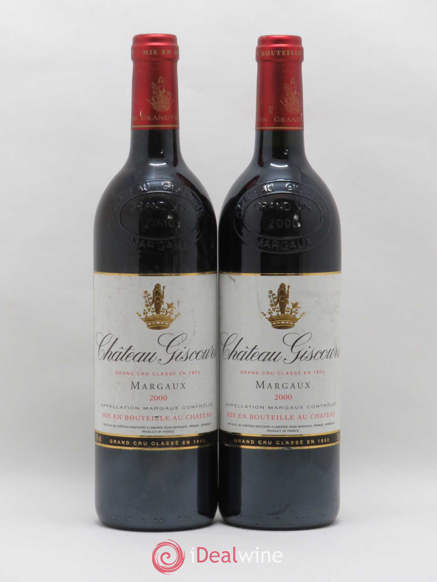 Château Giscours 3ème Grand Cru Classé 2000 - Lot de 2 bouteilles - 0