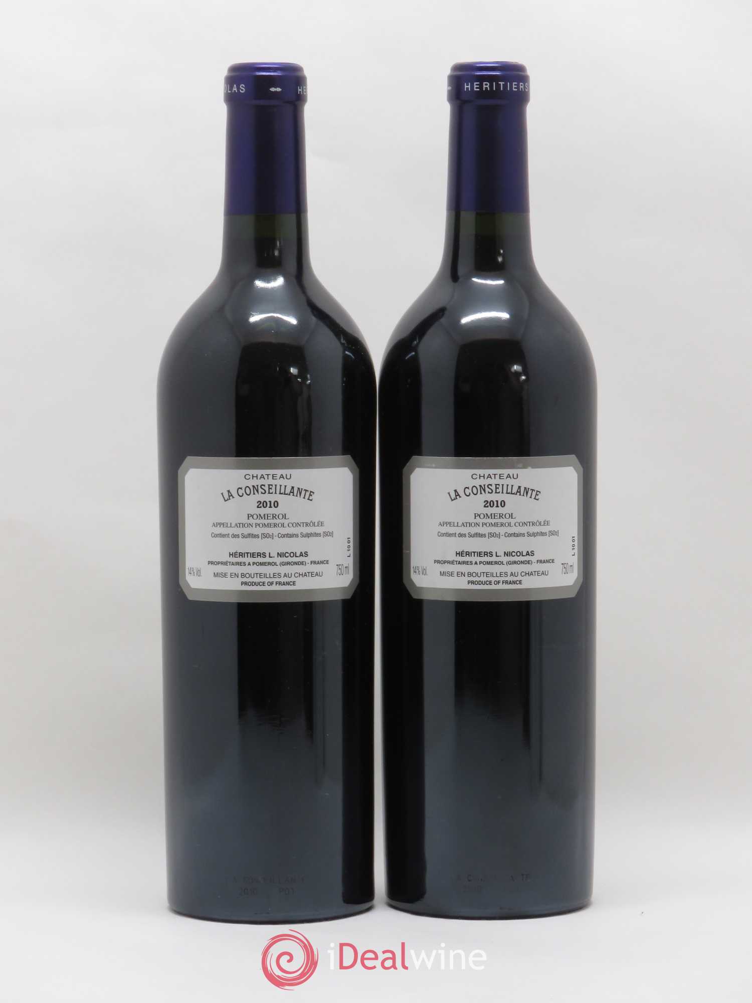 Château la Conseillante 2010 - Lot de 2 bouteilles - 1