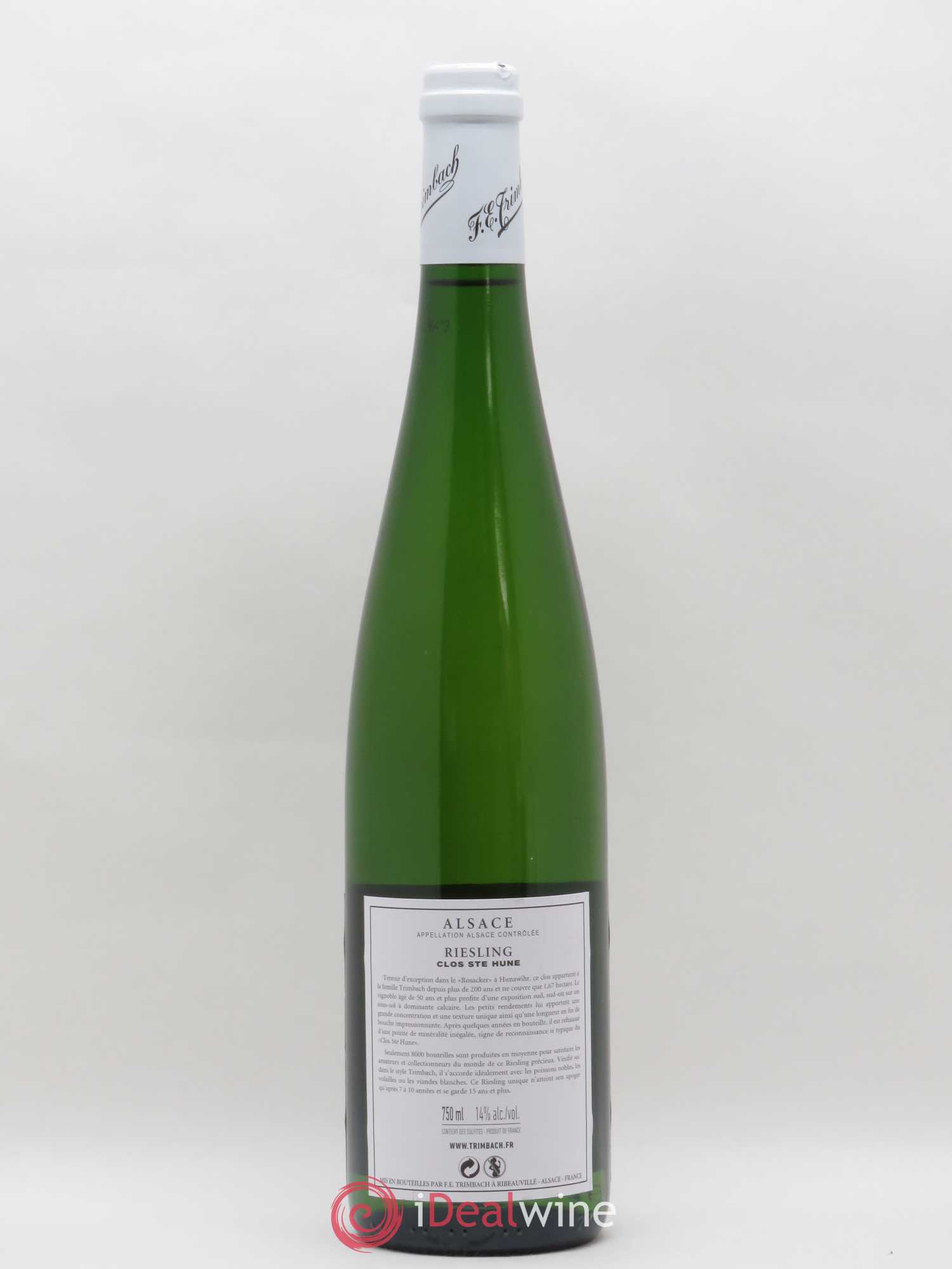 Alsace Riesling Clos Sainte-Hune Trimbach (Domaine) 2014 - Lot de 1 bouteille - 1