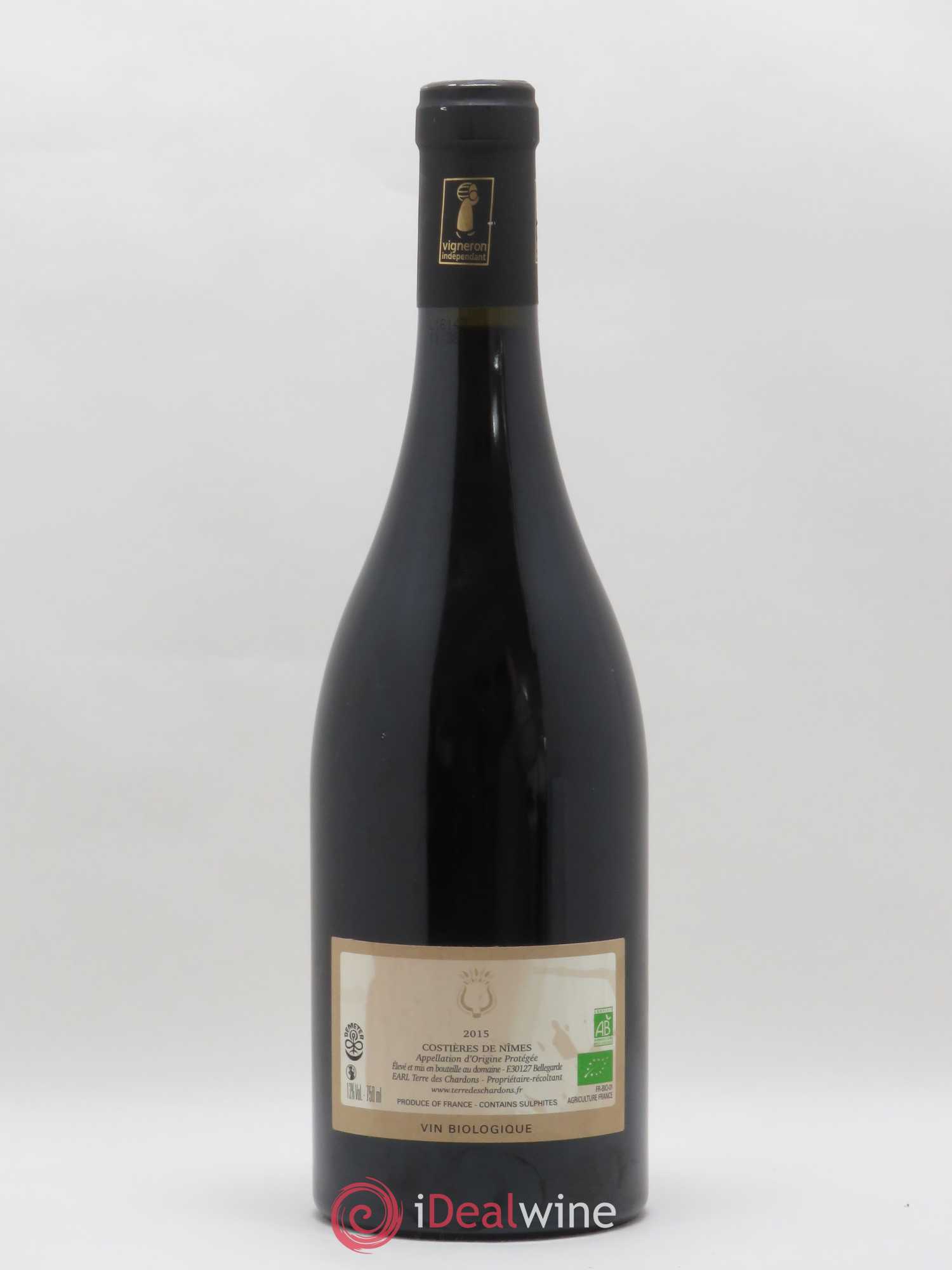 Costières de Nîmes Terres des Chardons Marginal 2015 - Lot de 1 bouteille - 1