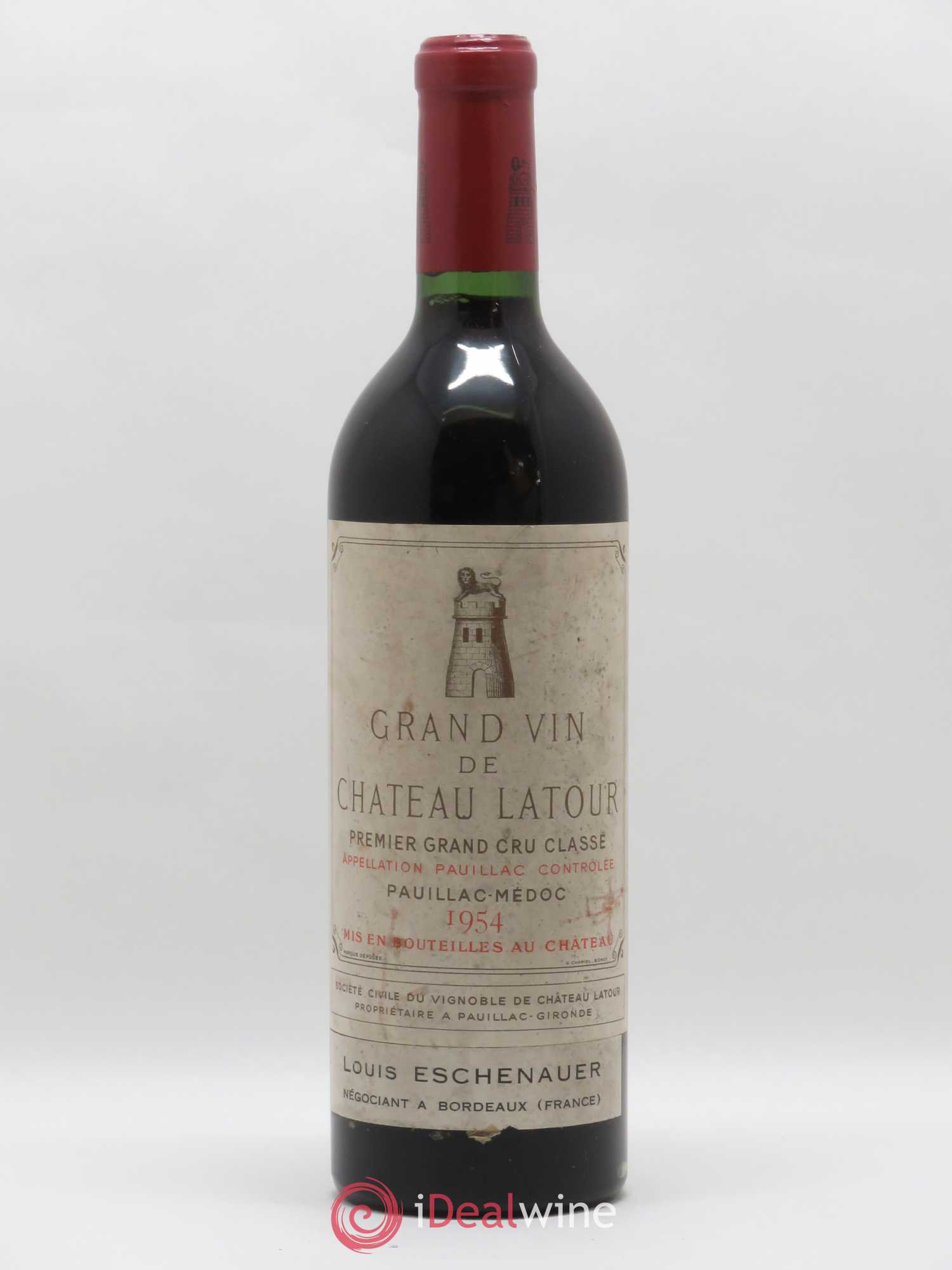 Château Latour 1er Grand Cru Classé 1954 - Lot de 1 bouteille - 0