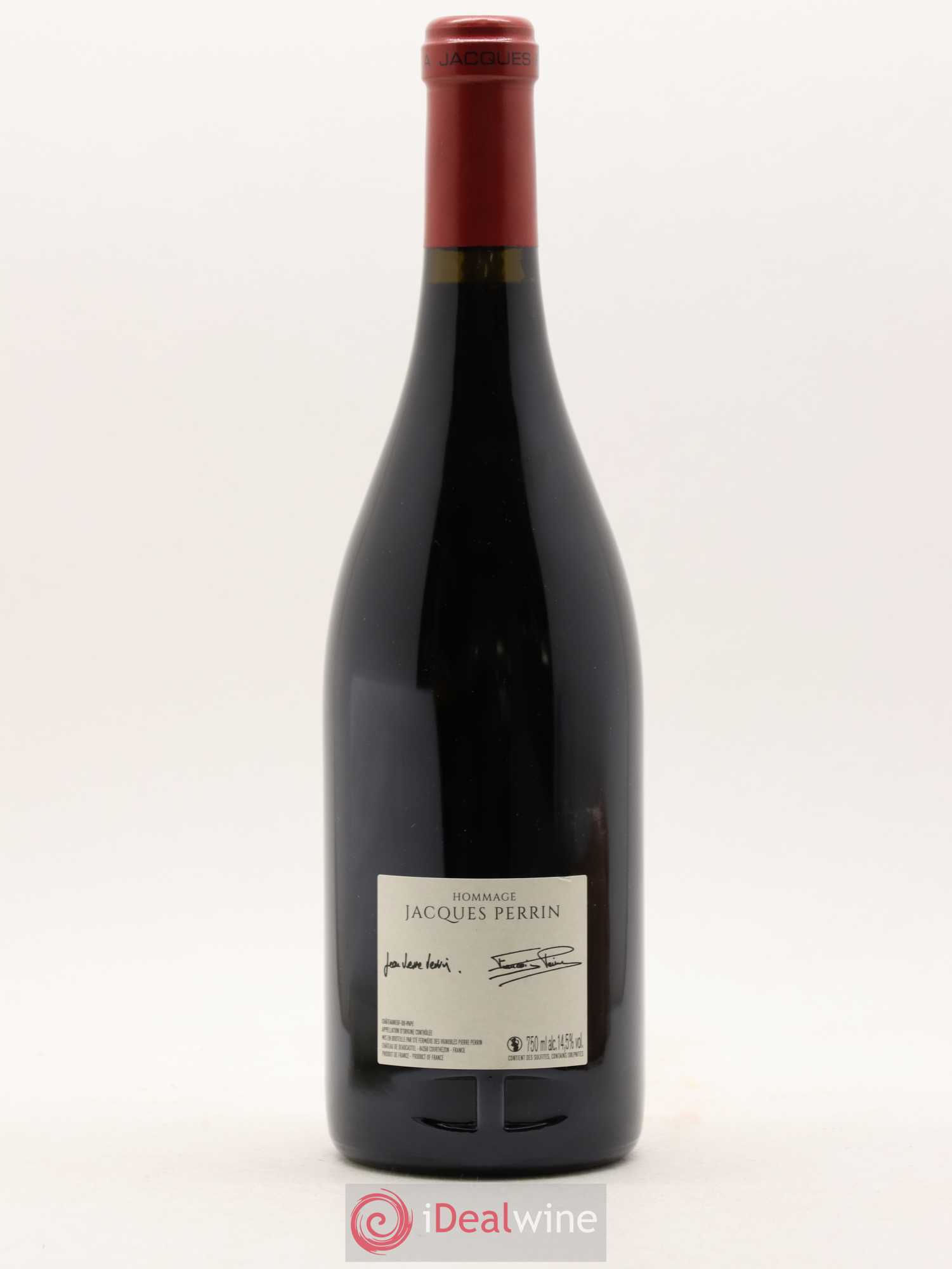 Châteauneuf-du-Pape Château de Beaucastel Hommage à Jacques Perrin Famille Perrin 2016 - Lot de 1 bouteille - 1