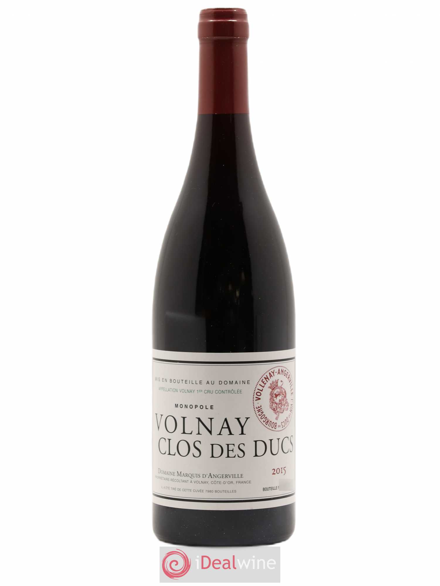 Volnay 1er Cru Clos des Ducs Marquis d'Angerville (Domaine) 2015 - Lot de 1 bouteille - 0