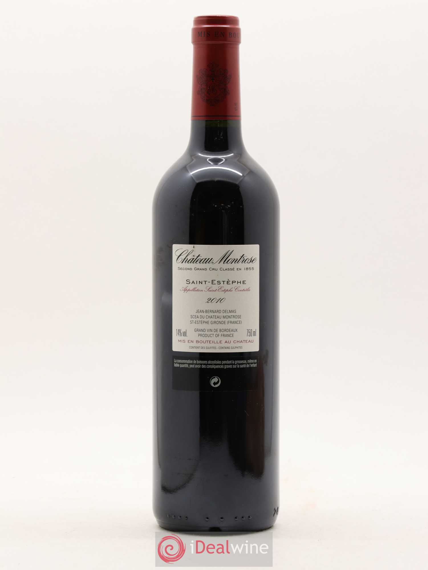 Château Montrose 2ème Grand Cru Classé 2010 - Lot de 1 bouteille - 1