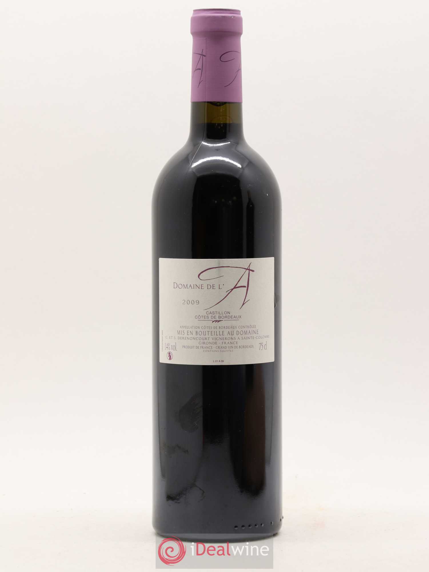 Domaine de l'A 2009 - Lot de 1 bouteille - 1