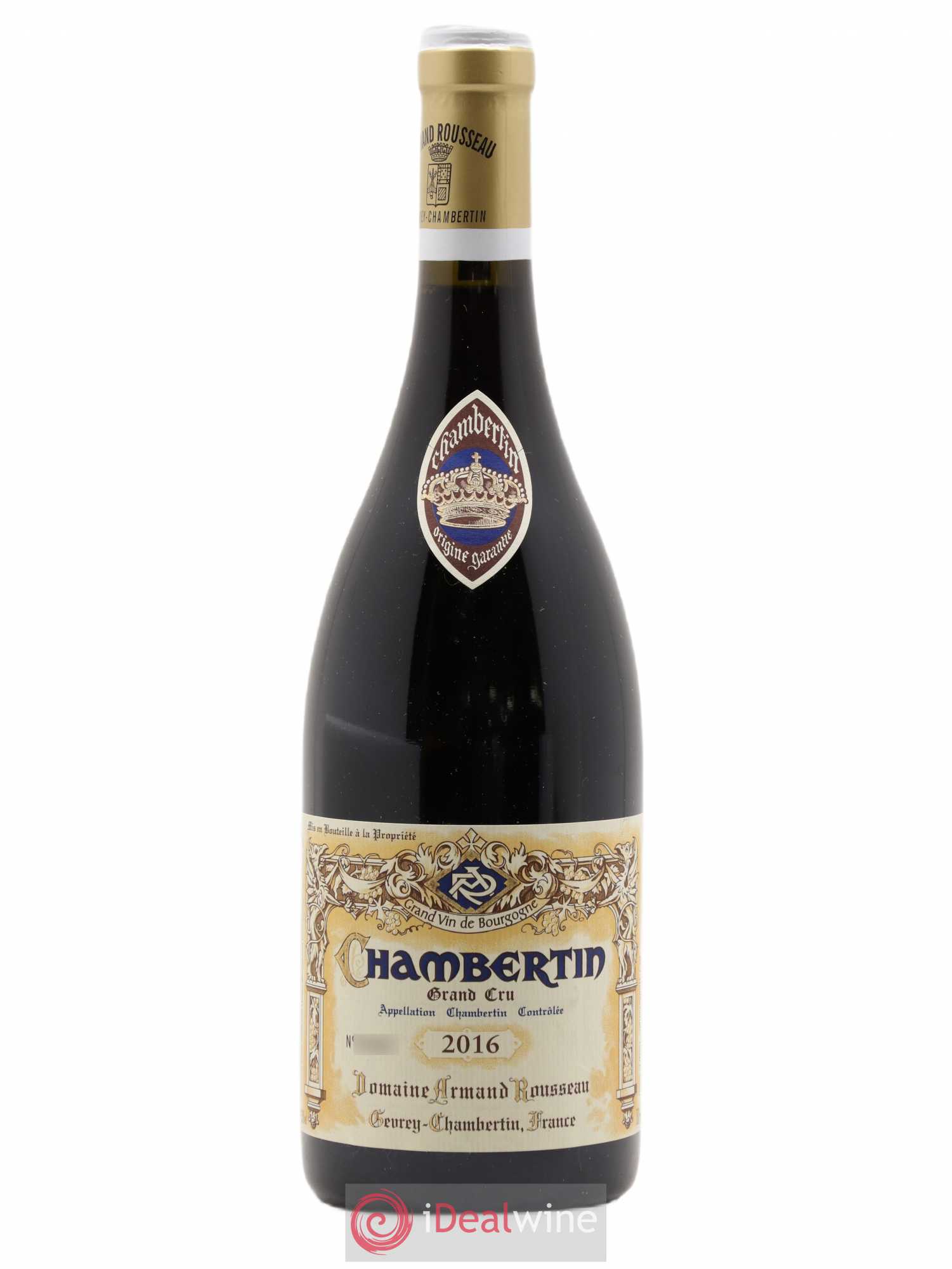 Chambertin Grand Cru Armand Rousseau (Domaine) 2016 - Lot de 1 bouteille - 0