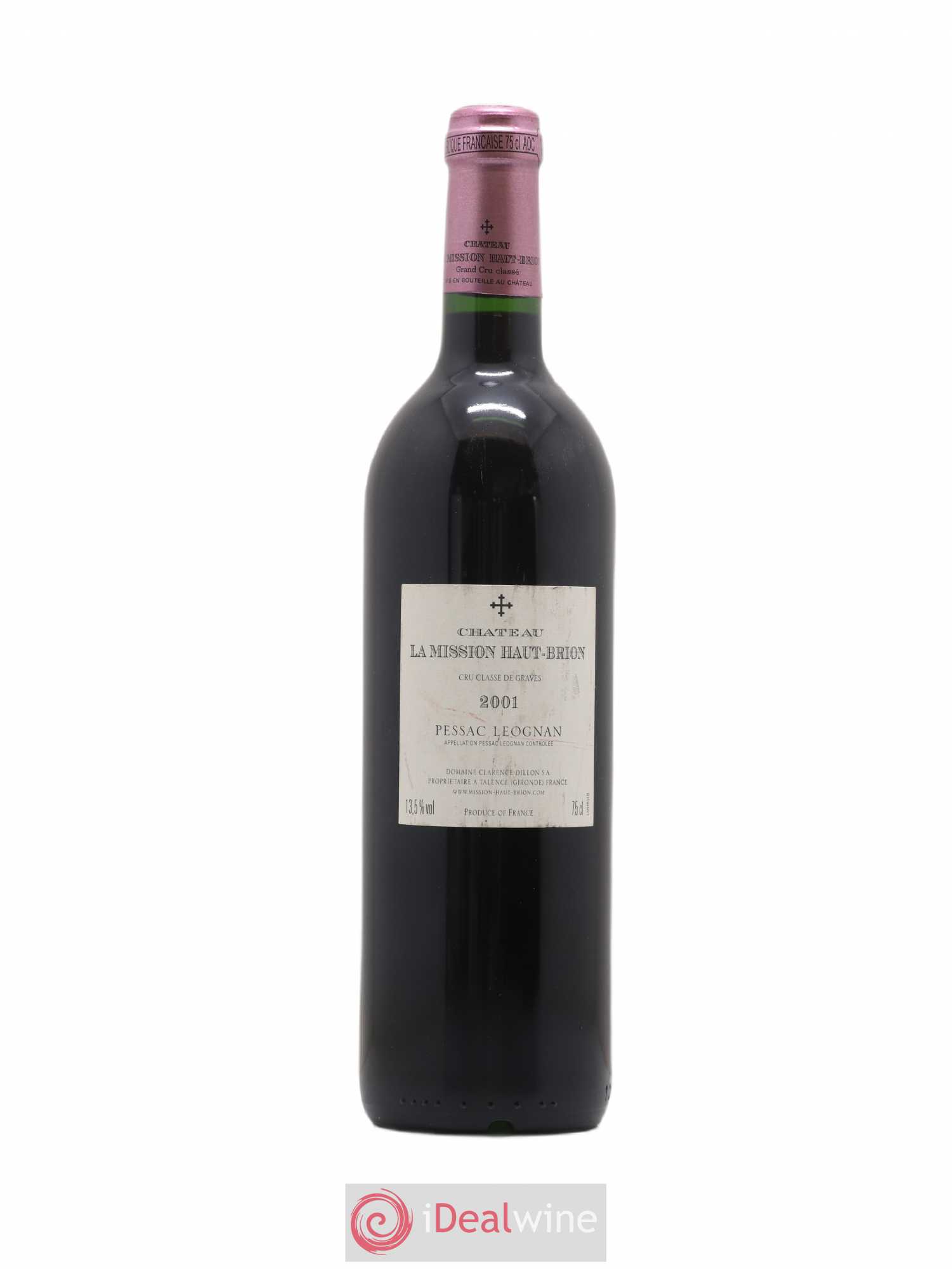 Château la Mission Haut-Brion Cru Classé de Graves 2001 - Lot de 1 bouteille - 1