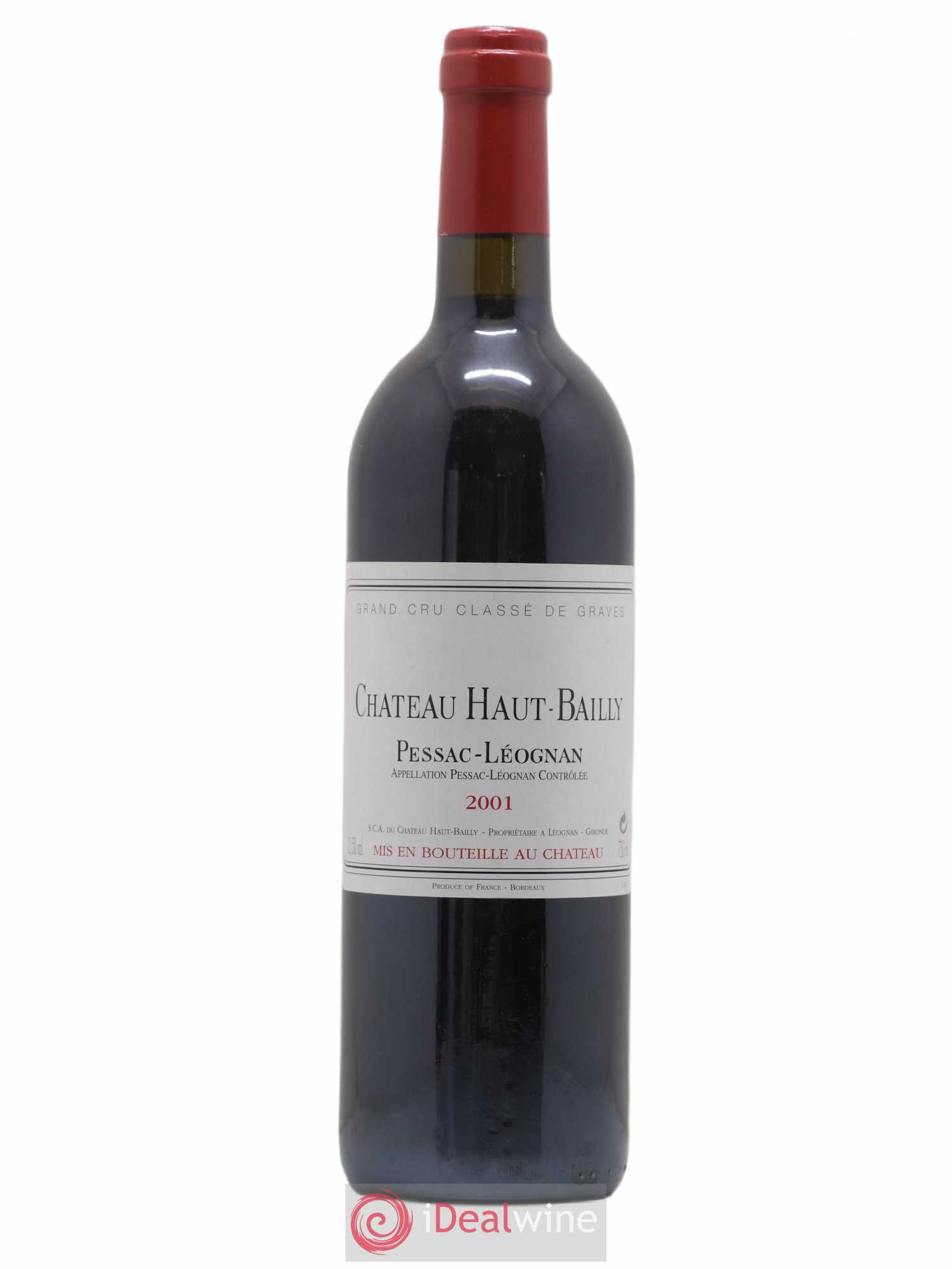 Château Haut-Bailly Cru Classé de Graves 2001 - Lot de 1 bouteille - 0