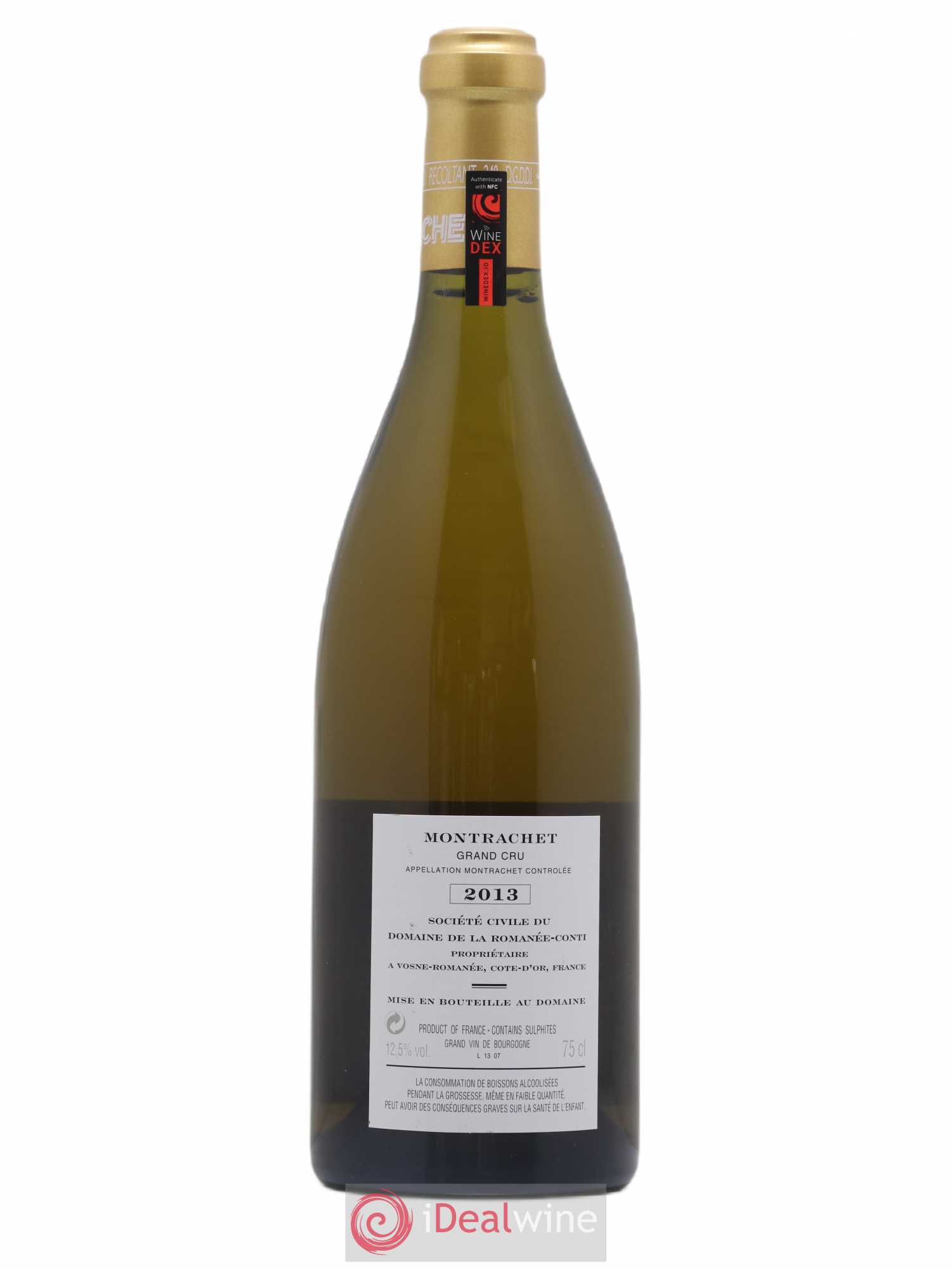 Montrachet Grand Cru Domaine de la Romanée-Conti 2013 - Lot de 1 bouteille - 1