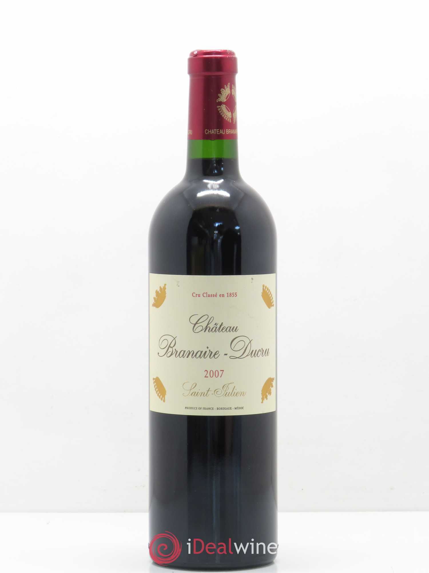 Château Branaire Ducru 4ème Grand Cru Classé 2007 - Lot de 1 bouteille - 0