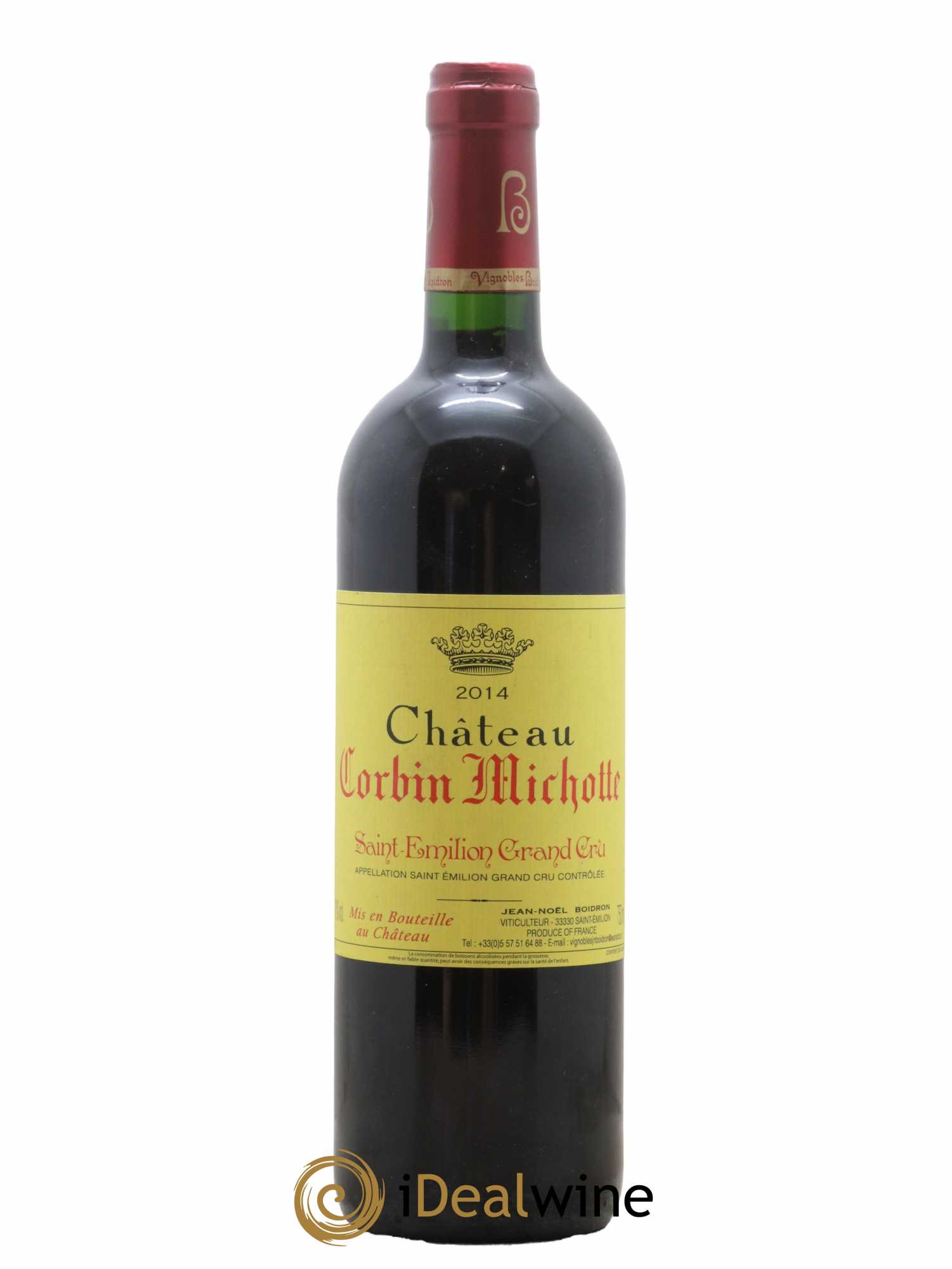 Château Corbin Michotte Grand Cru Classé 2014 - Lot de 1 bouteille - 0