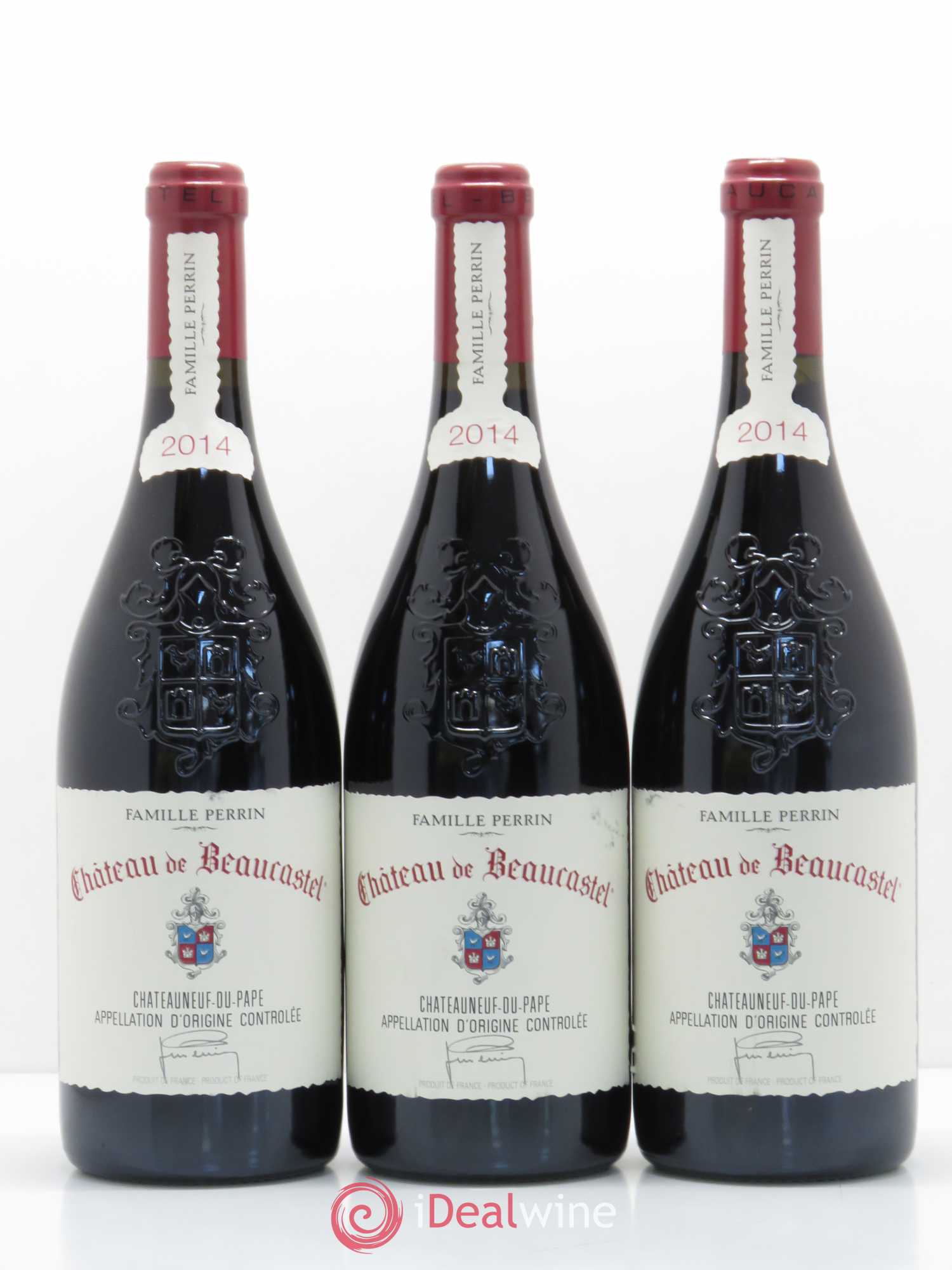 Châteauneuf-du-Pape Château de Beaucastel Famille Perrin 2014 - Lot de 3 bouteilles - 0