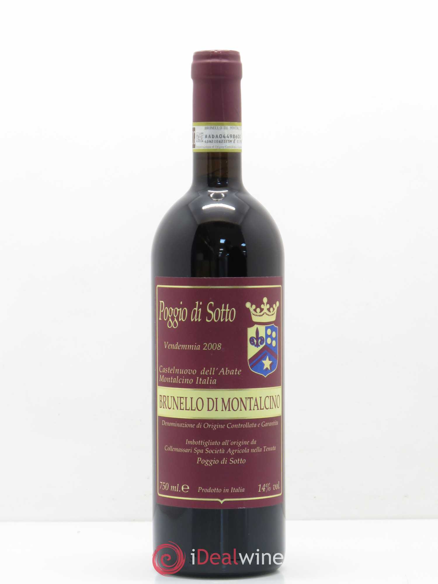 Brunello di Montalcino DOCG Il Poggione Lavinio Franceschi 2008 - Lot de 1 bouteille - 0