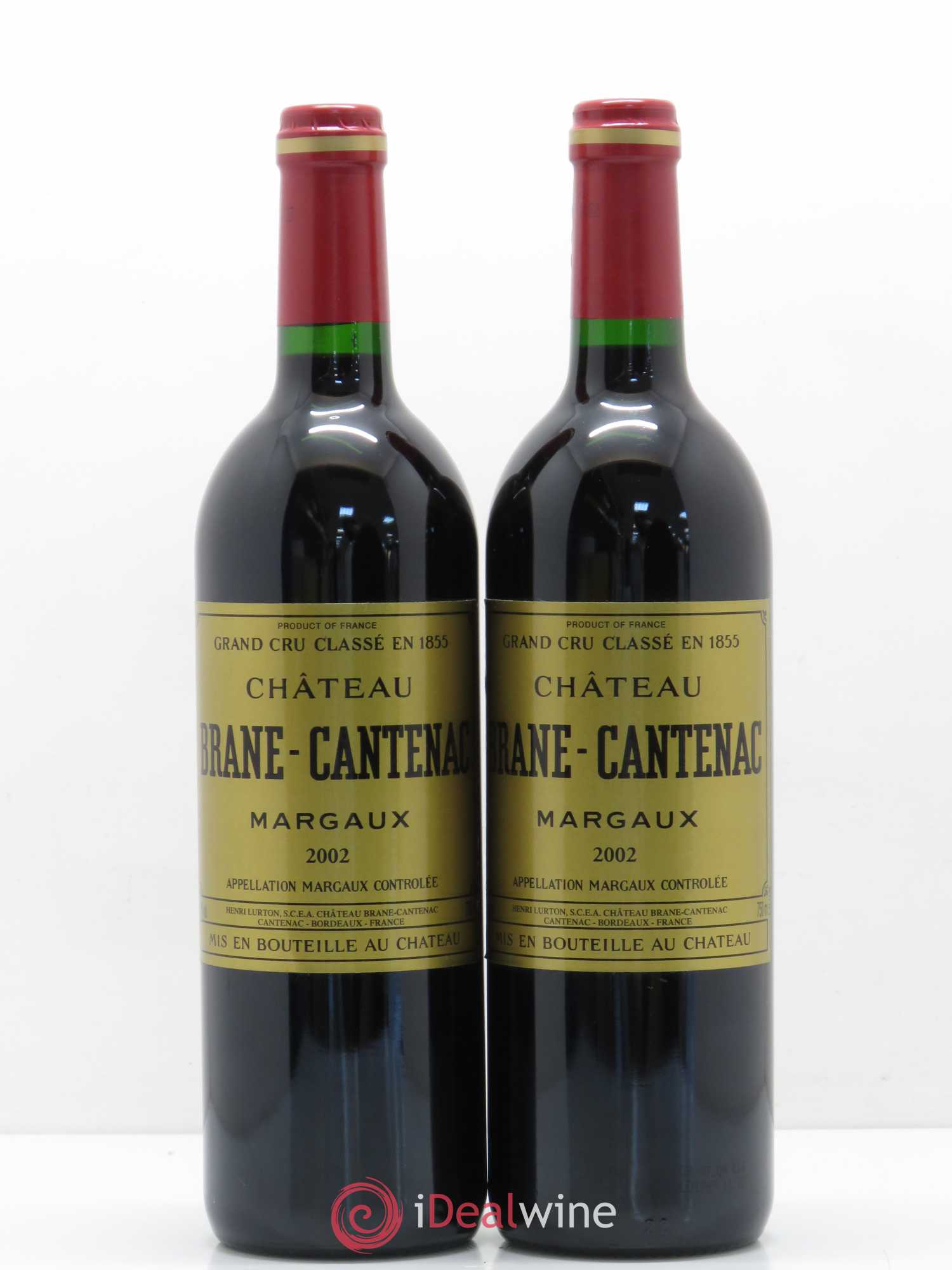 Château Brane Cantenac 2ème Grand Cru Classé 2002 - Lot de 2 bouteilles - 0