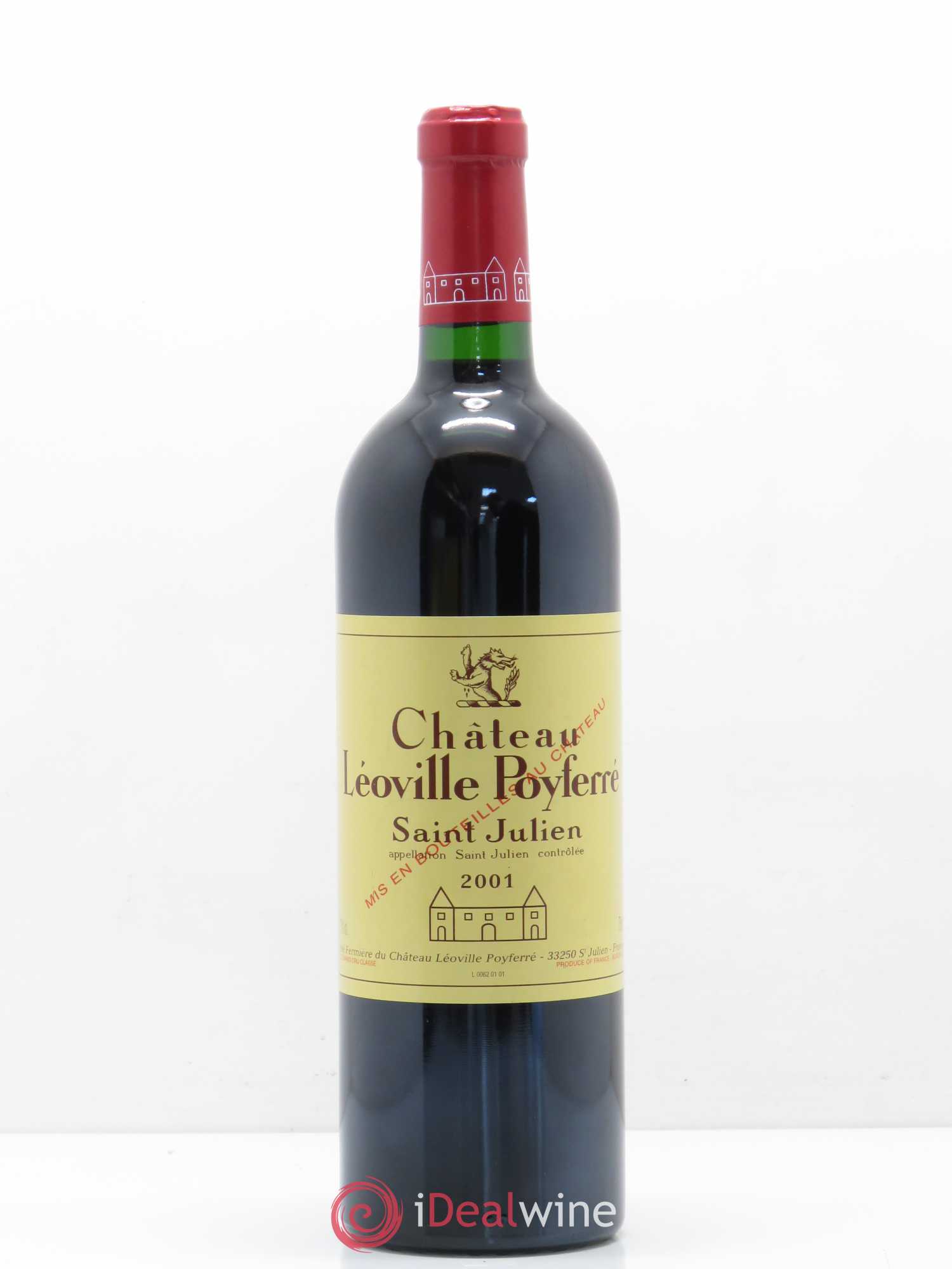 Château Léoville Poyferré 2ème Grand Cru Classé 2001 - Lot de 1 bouteille - 0