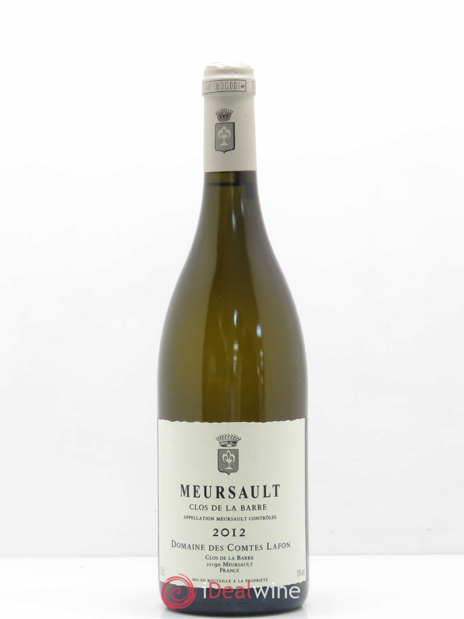 Meursault Clos de la Barre Comtes Lafon (Domaine des) 2012 - Lot de 1 bouteille - 0