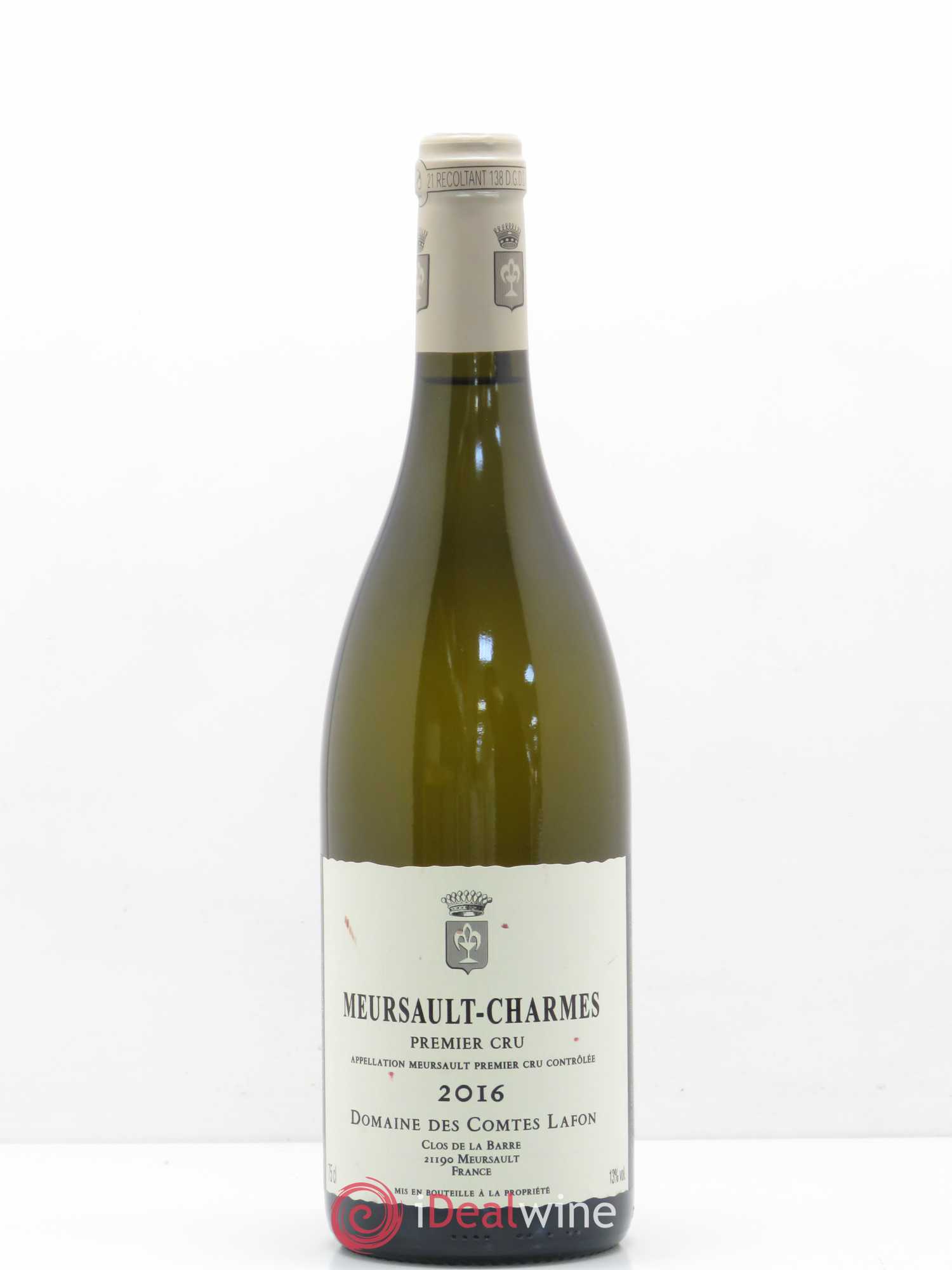 Meursault 1er Cru Charmes Comtes Lafon (Domaine des) 2016 - Lot de 1 bouteille - 0