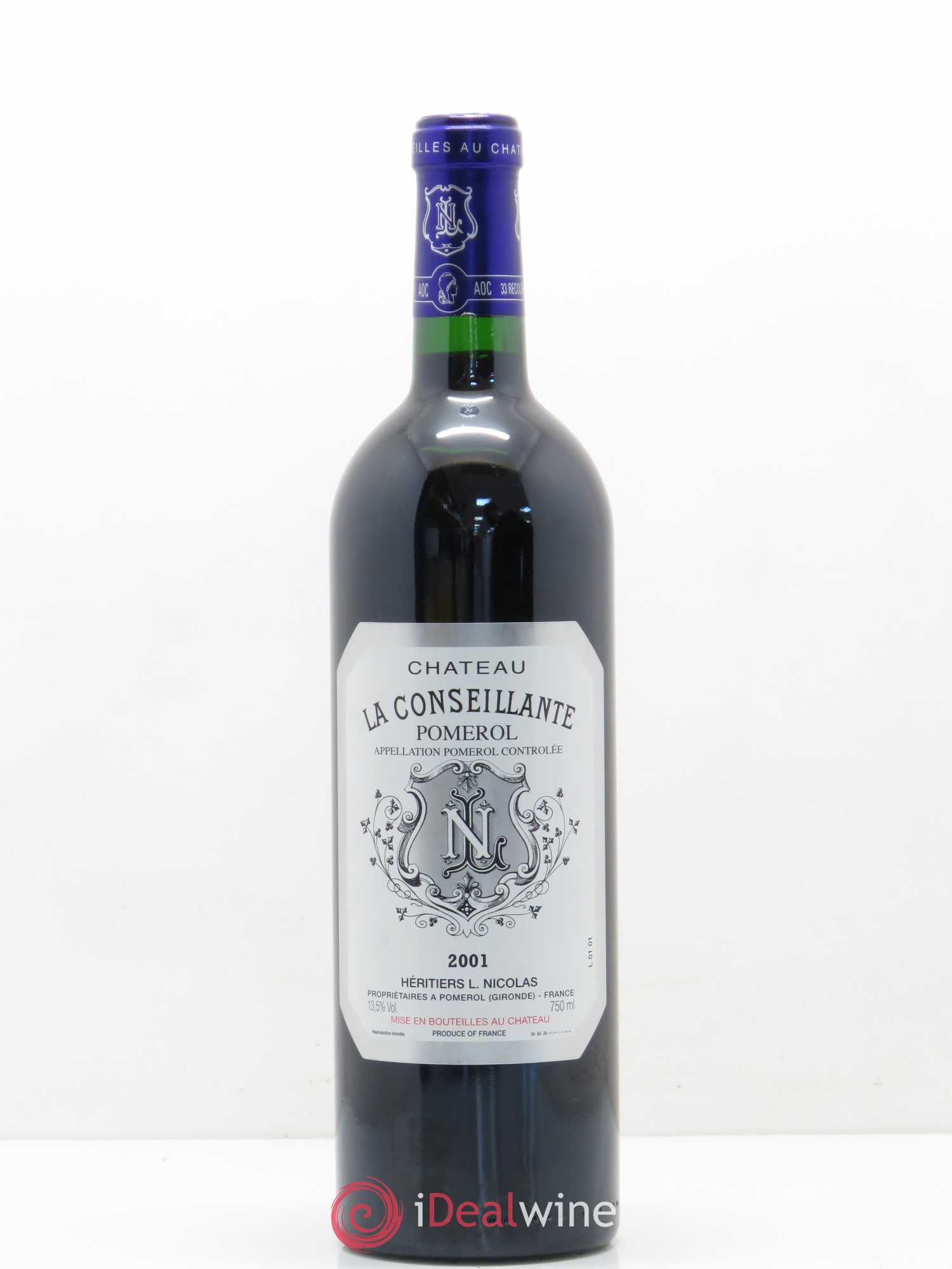 Château la Conseillante 2001 - Lot de 1 bouteille - 0