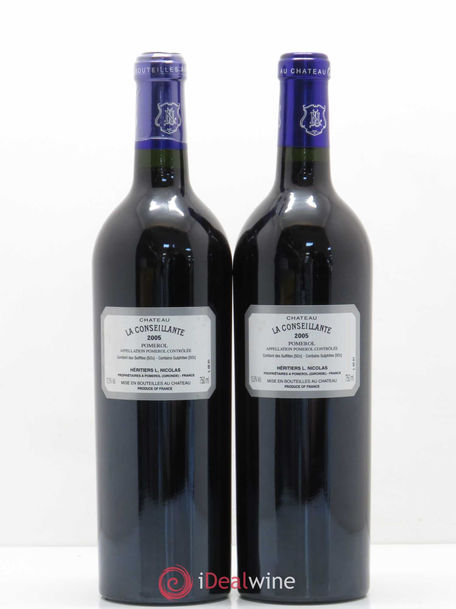 Château la Conseillante 2005 - Lot de 2 bouteilles - 1