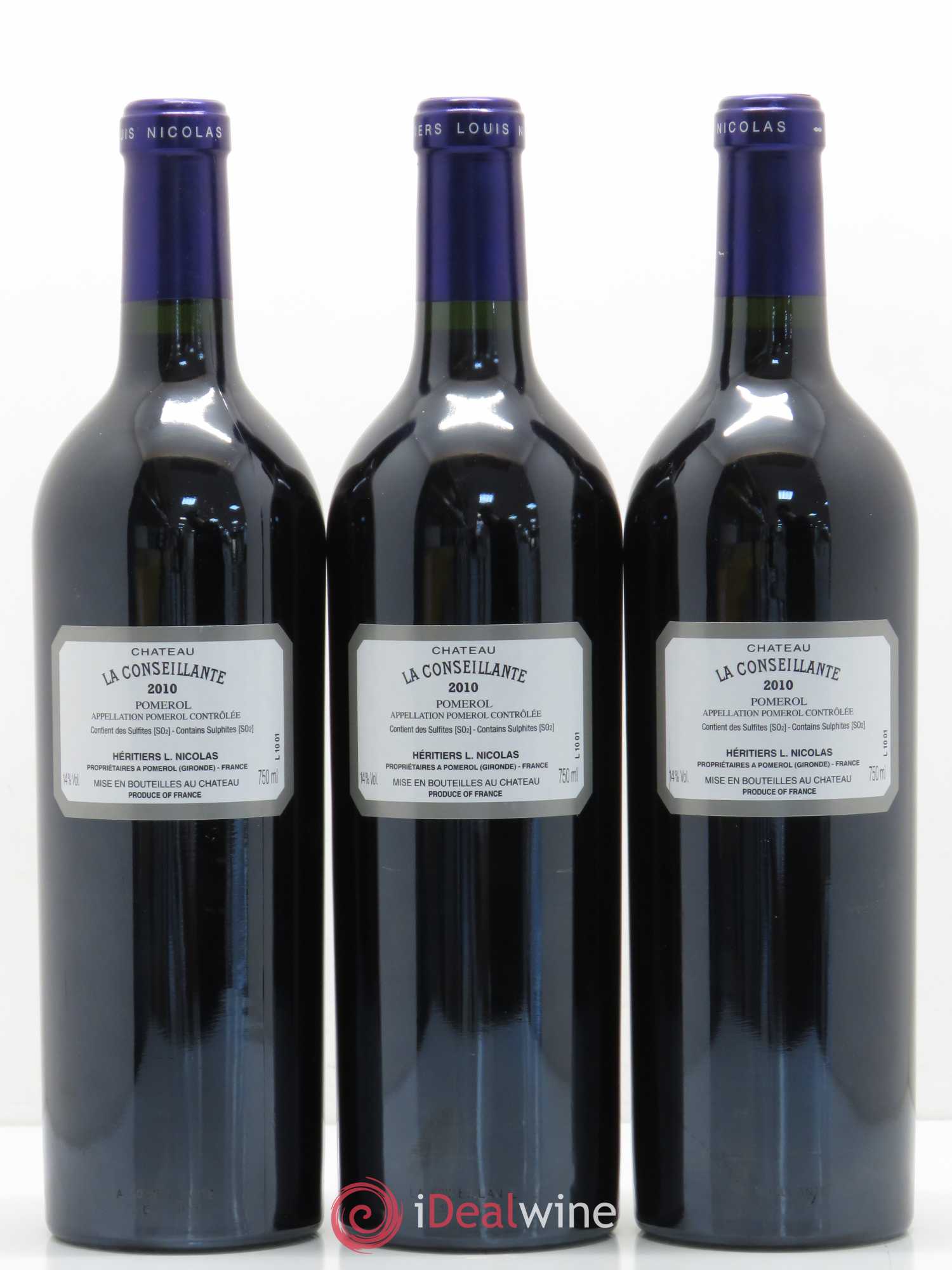 Château la Conseillante 2010 - Lot de 3 bouteilles - 1