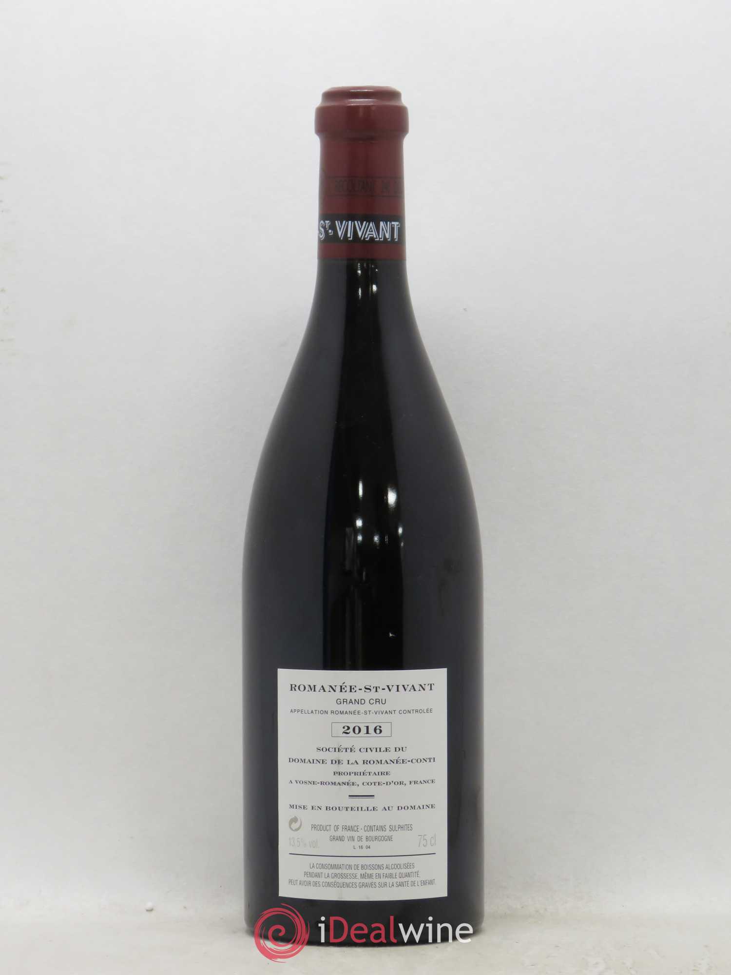 Romanée-Saint-Vivant Grand Cru Domaine de la Romanée-Conti 2016 - Lot de 1 bouteille - 1