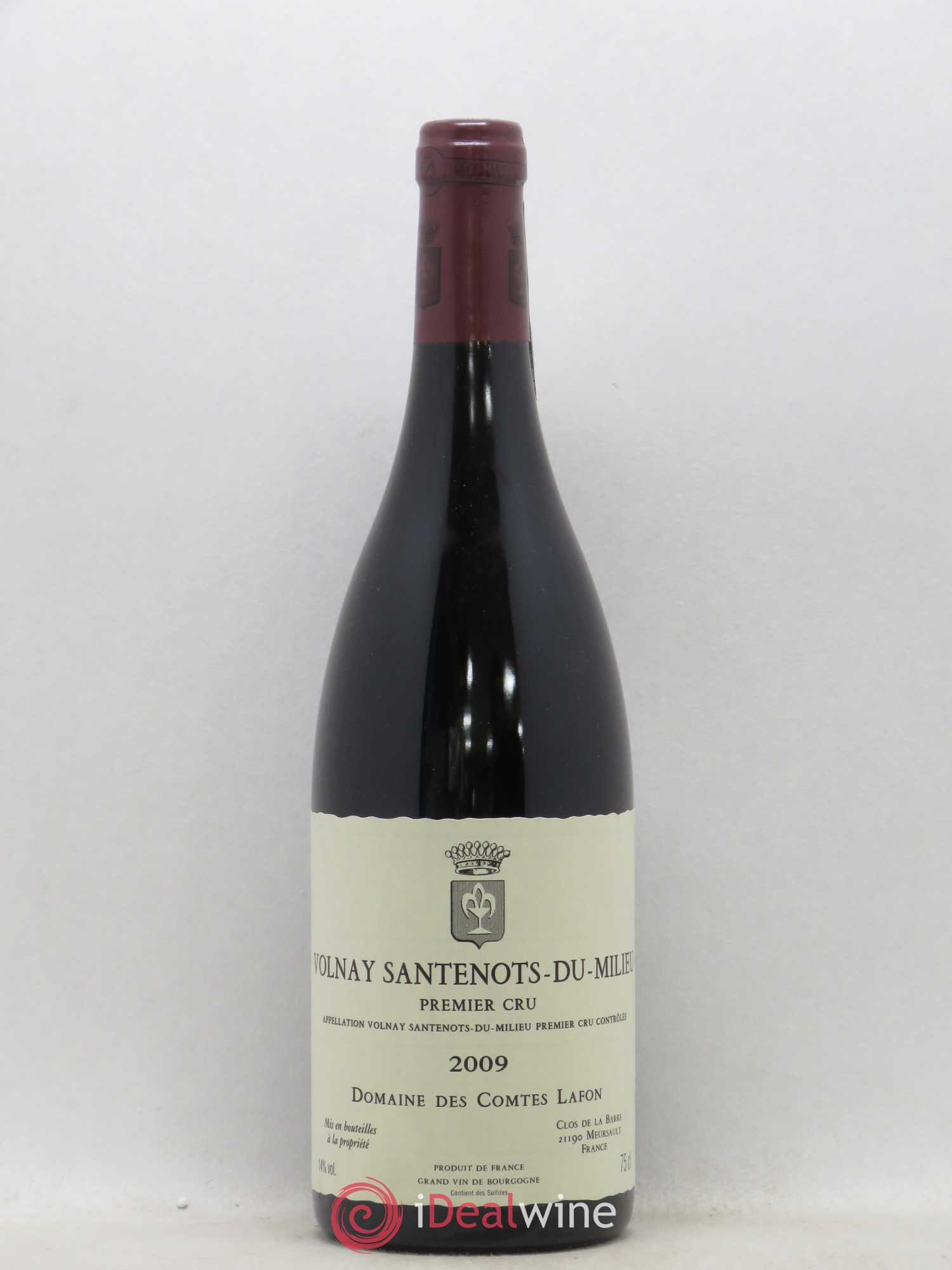 Volnay 1er Cru Santenots du Milieu Comtes Lafon (Domaine des) 2009 - Lot de 1 bouteille - 0
