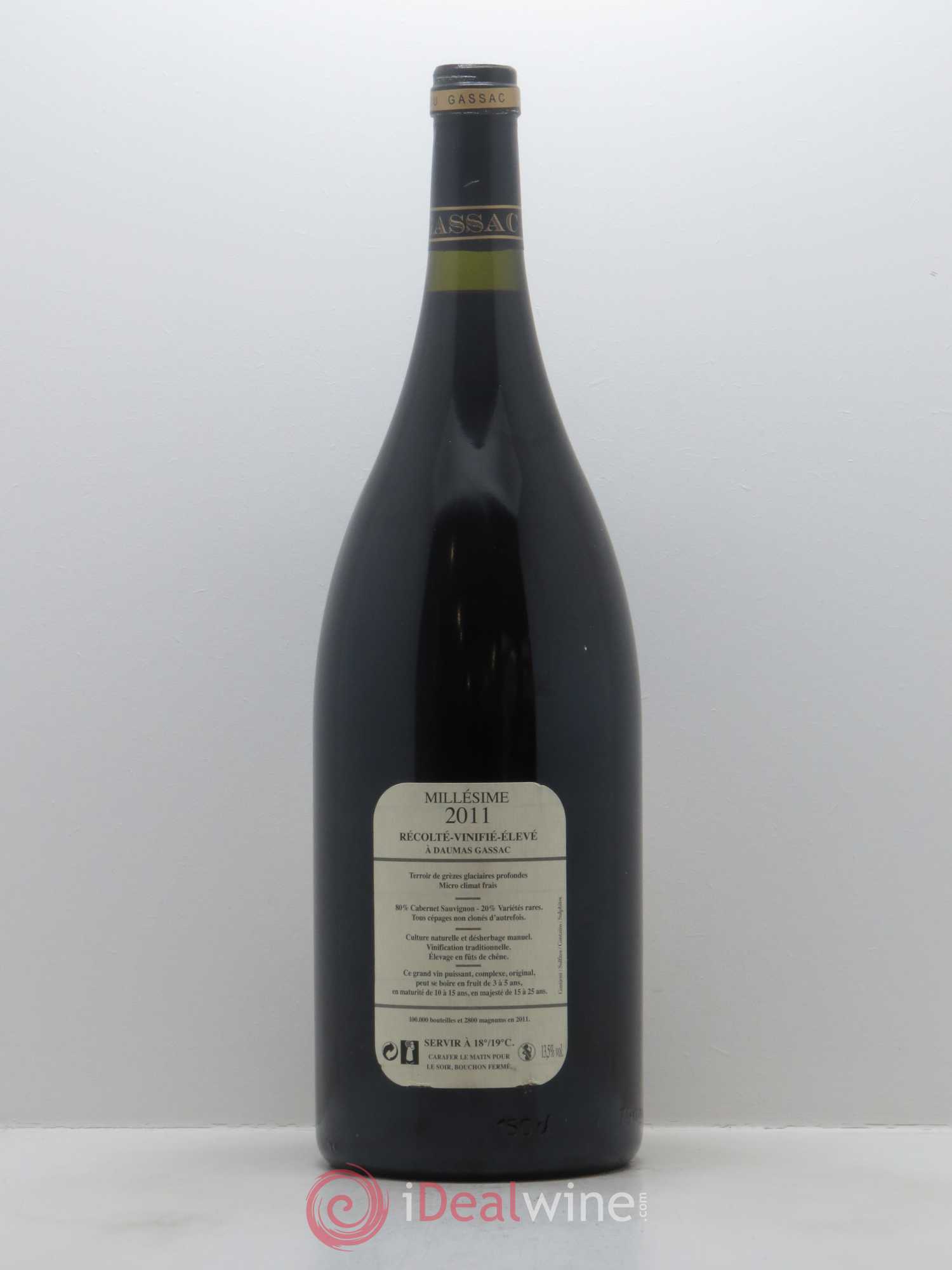 Saint-Guilhem-le-Désert - Cité d'Aniane Mas Daumas Gassac Famille Guibert de La Vaissière 2011 - Lot de 1 magnum - 1