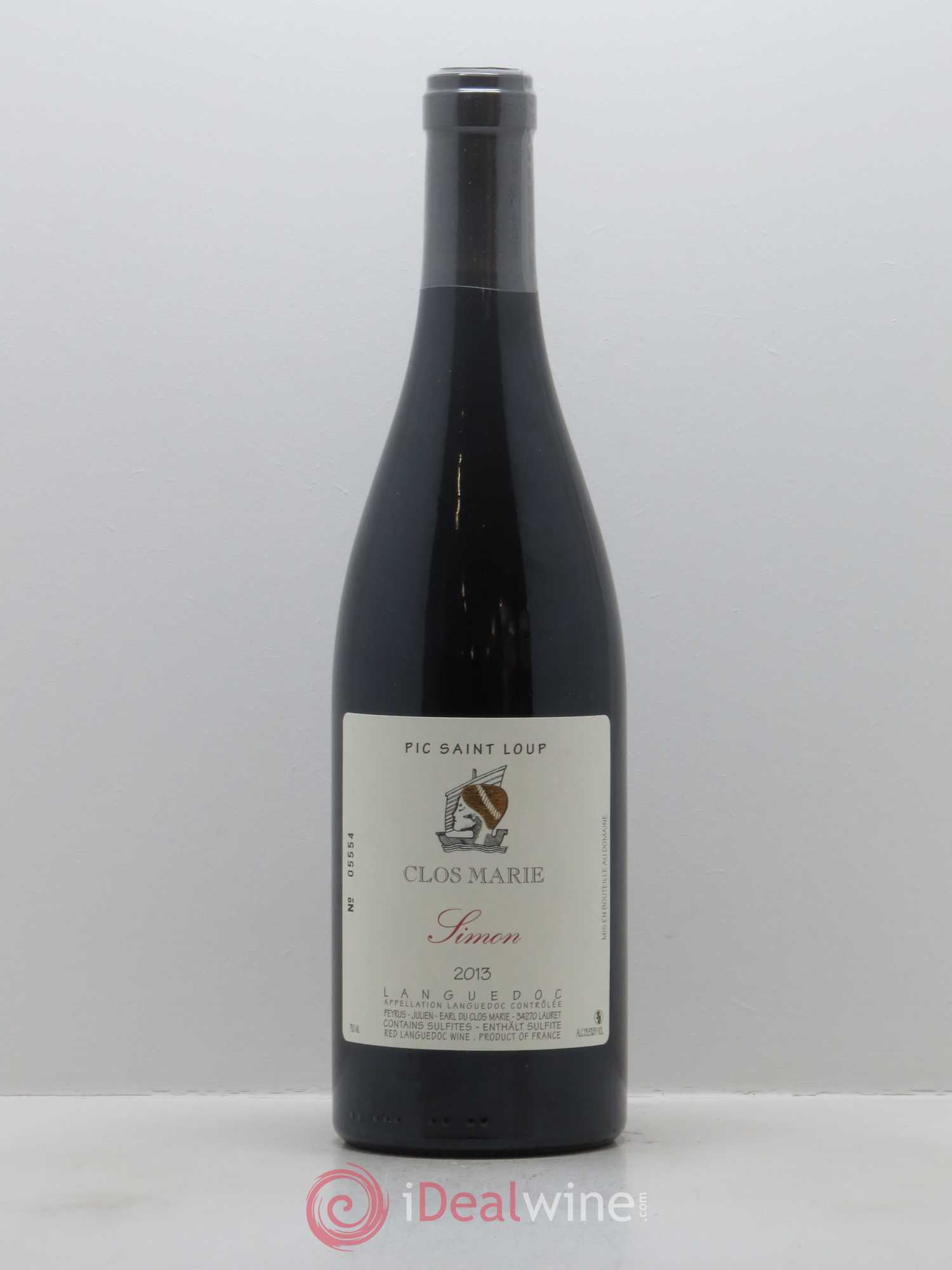 Pic Saint-Loup Clos Marie Cuvée Simon Christophe Peyrus et Françoise Julien 2013 - Lot de 1 bouteille - 0