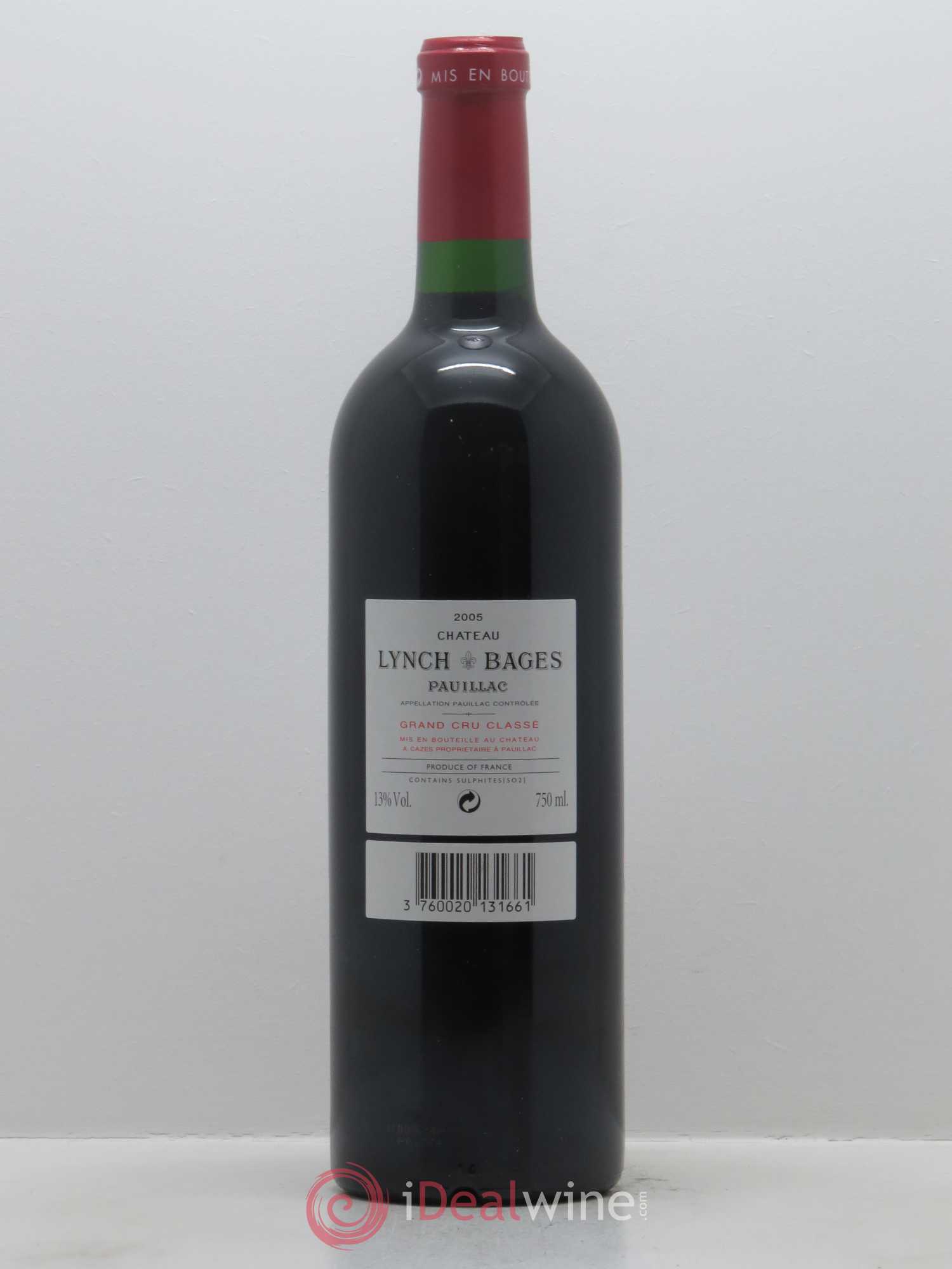 Château Lynch Bages 5ème Grand Cru Classé 2005 - Lot de 1 bouteille - 1