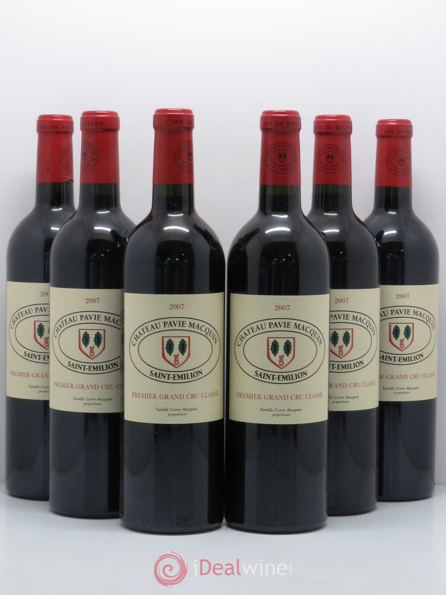 Château Pavie Macquin 1er Grand Cru Classé B 2007 - Lot de 6 bouteilles - 0