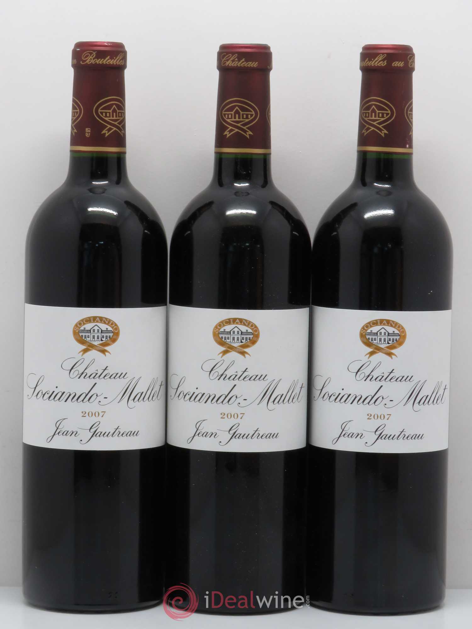 Château Sociando Mallet 2007 - Lot de 6 bouteilles - 1