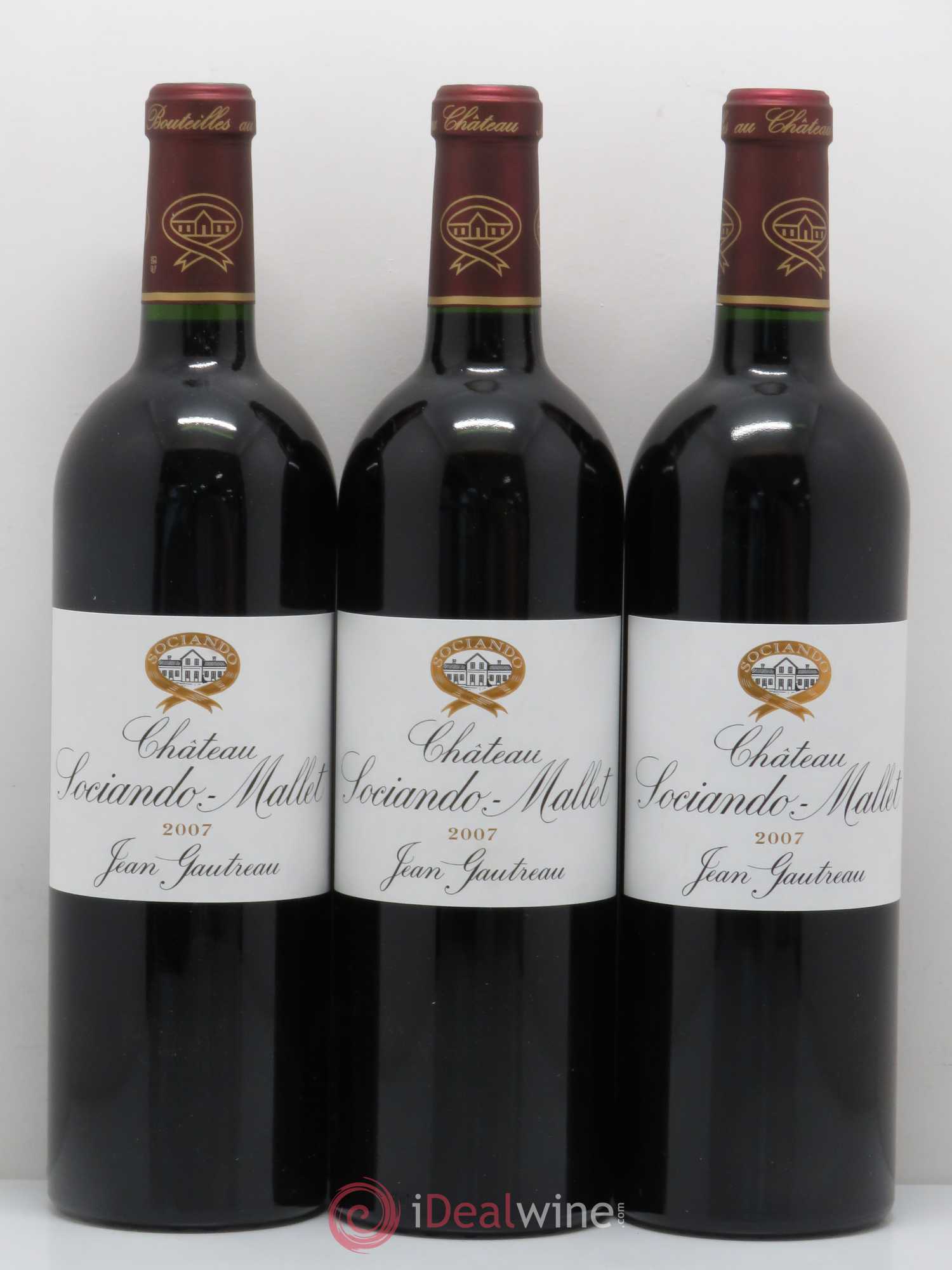 Château Sociando Mallet 2007 - Lot de 6 bouteilles - 2