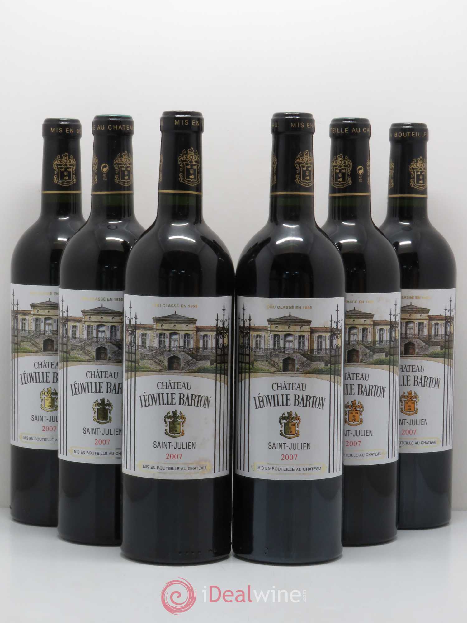 Château Léoville Barton 2ème Grand Cru Classé 2007 - Lot de 6 bouteilles - 0