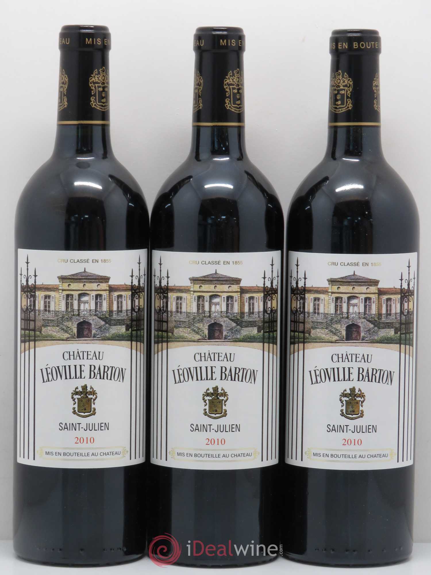 Château Léoville Barton 2ème Grand Cru Classé 2010 - Lot de 3 bouteilles - 0