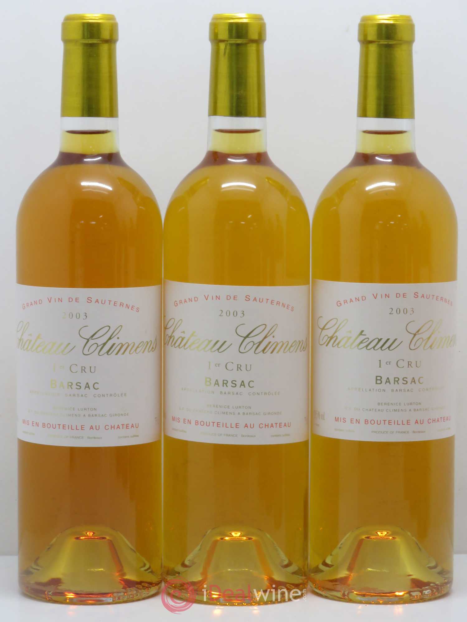 Château Climens 1er Grand Cru Classé 2003 - Lotto di 6 bottiglie - 1