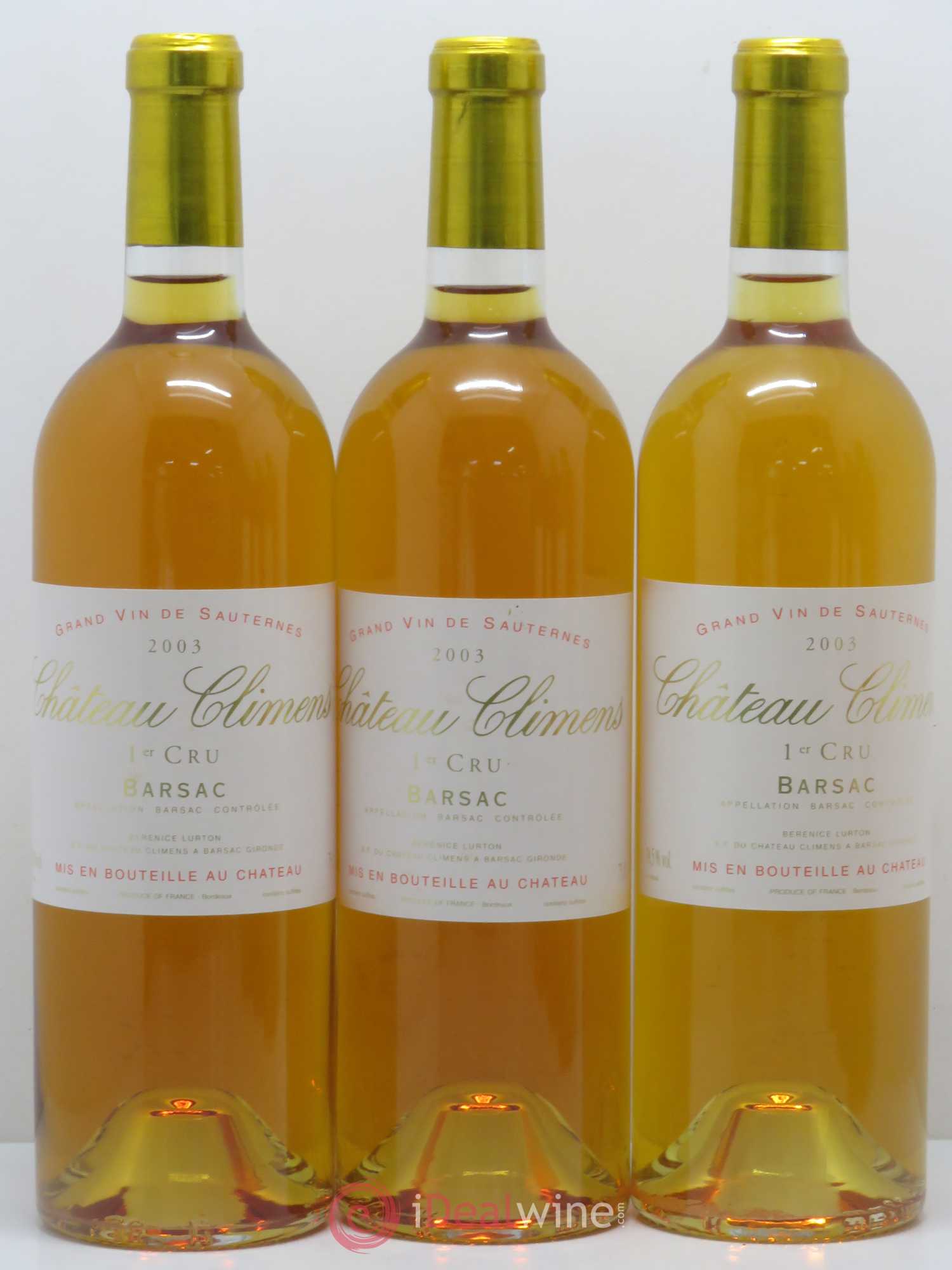 Château Climens 1er Grand Cru Classé 2003 - Lotto di 6 bottiglie - 2