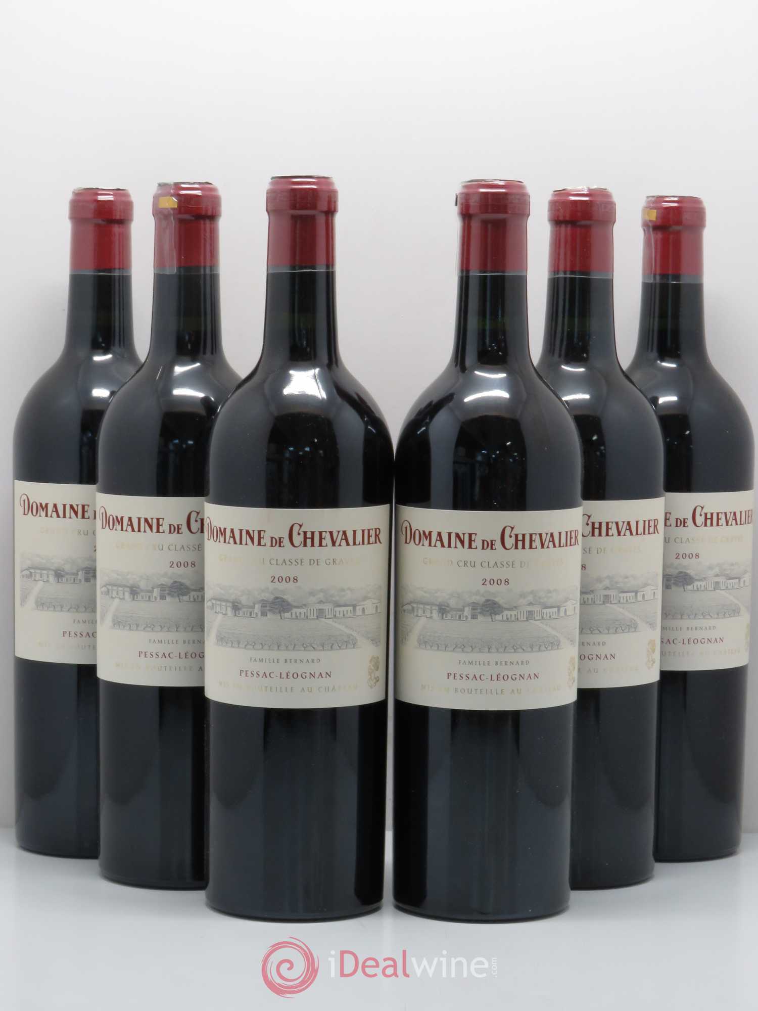 Domaine de Chevalier Cru Classé de Graves 2008 - Lot de 6 bouteilles - 0