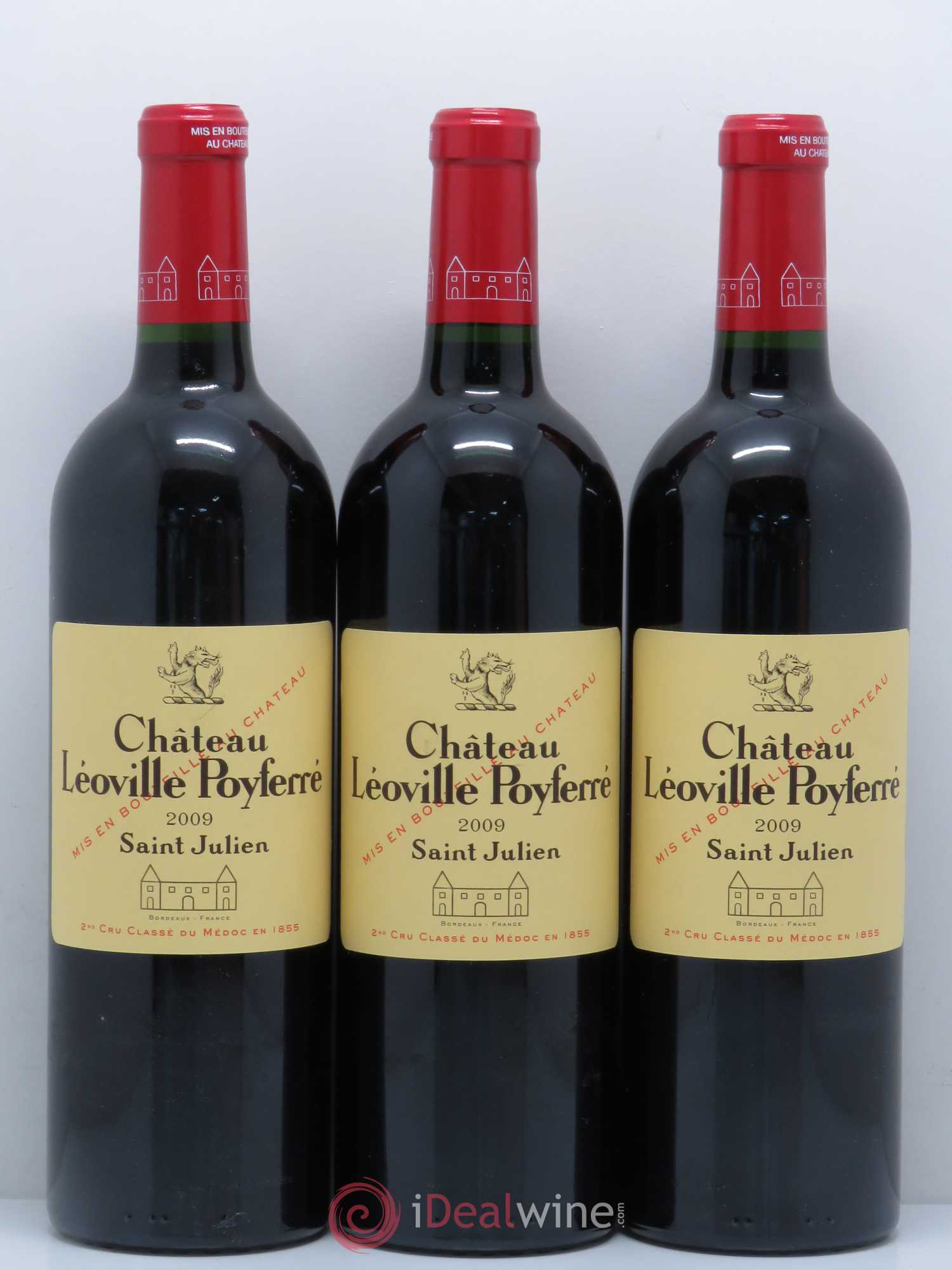 Château Léoville Poyferré 2ème Grand Cru Classé 2009 - Lot de 3 bouteilles - 0