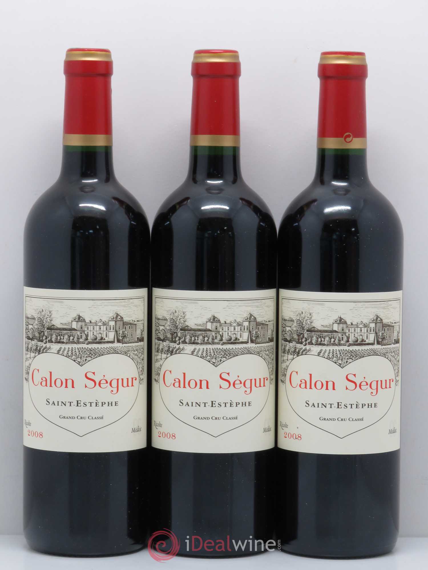 Château Calon Ségur 3ème Grand Cru Classé 2008 - Lot de 6 bouteilles - 1