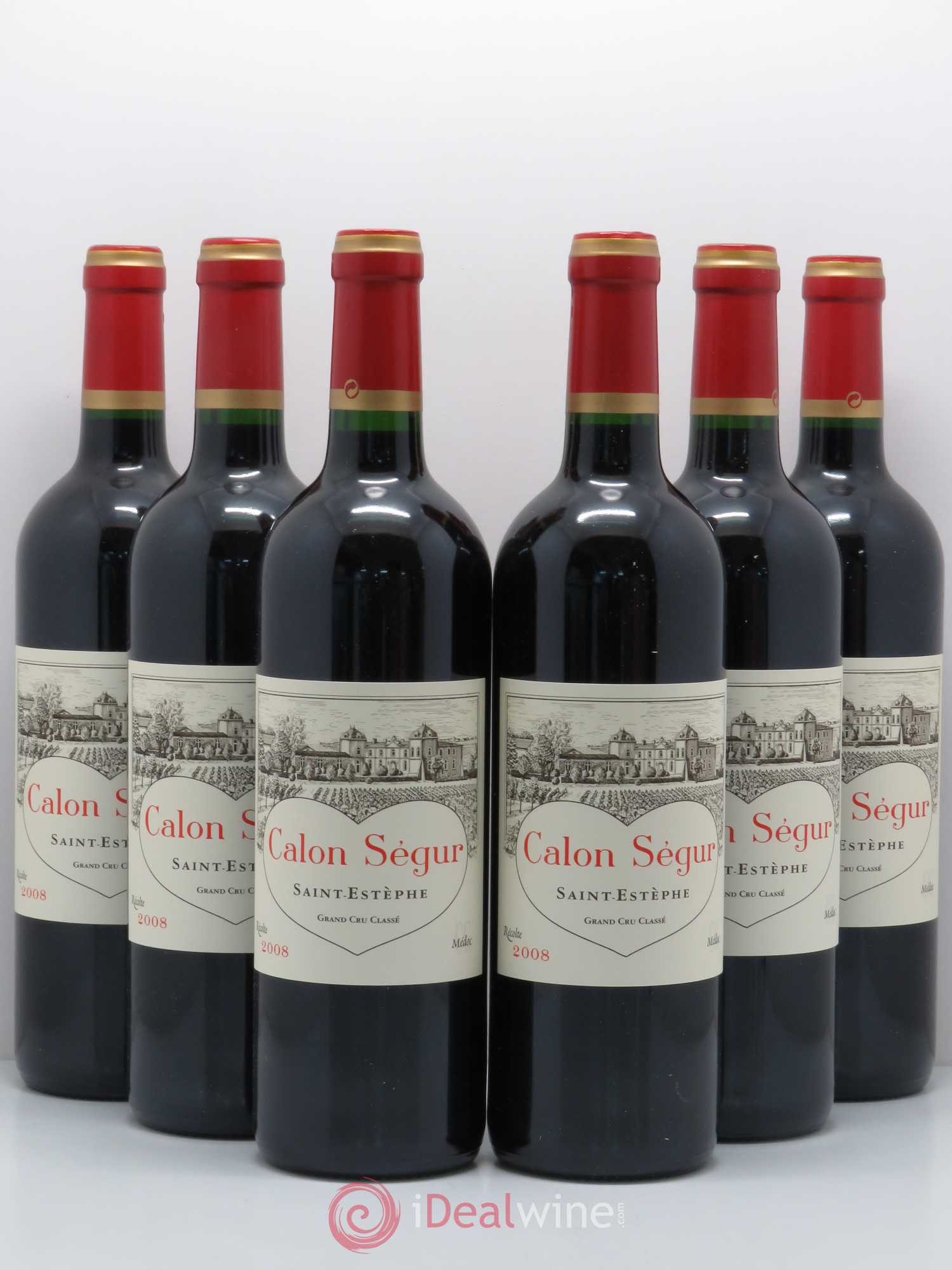 Château Calon Ségur 3ème Grand Cru Classé 2008 - Lot de 6 bouteilles - 0