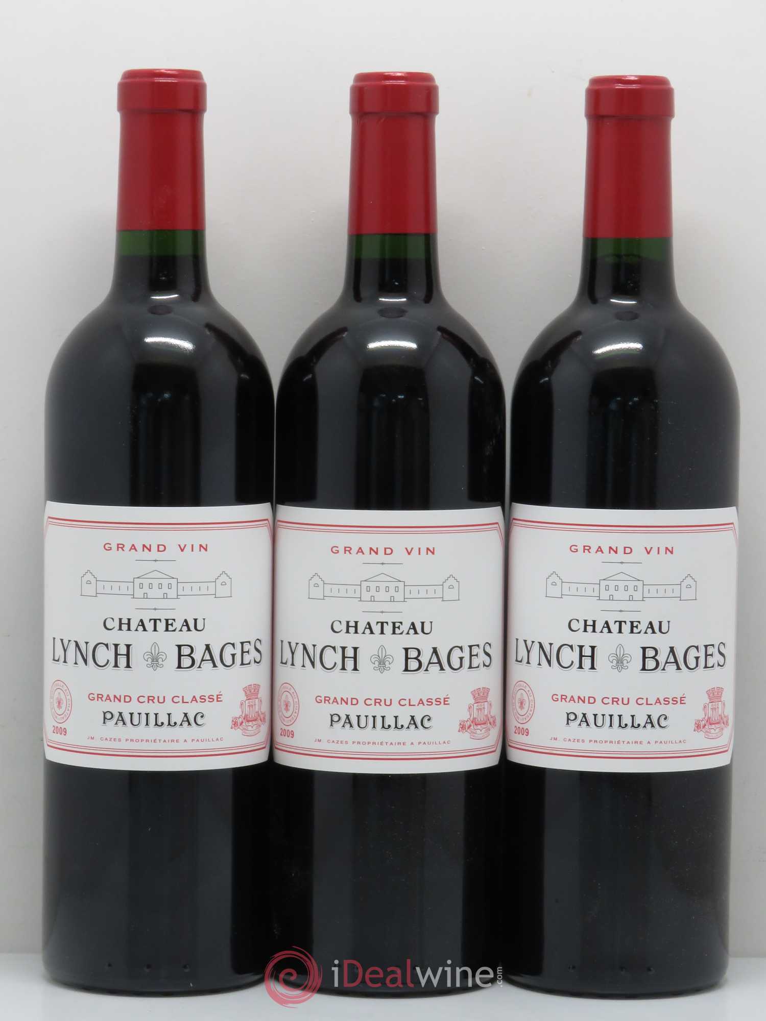 Château Lynch Bages 5ème Grand Cru Classé 2009 - Lot de 3 bouteilles - 0