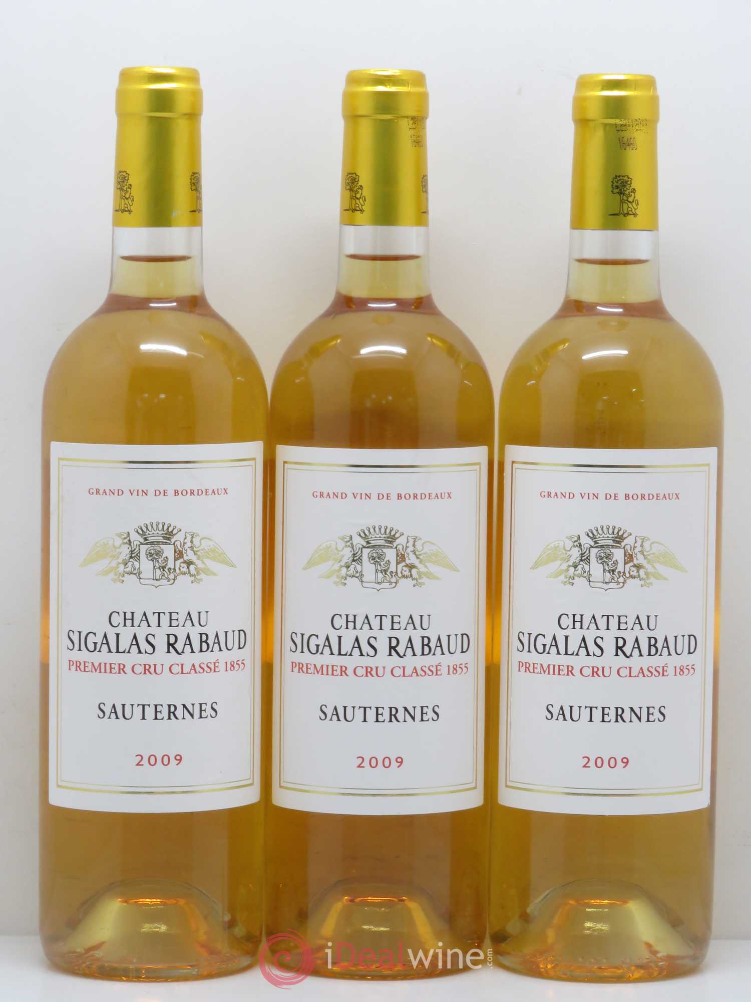 Château Sigalas Rabaud 1er Grand Cru Classé 2009 - Lotto di 3 bottiglie - 0