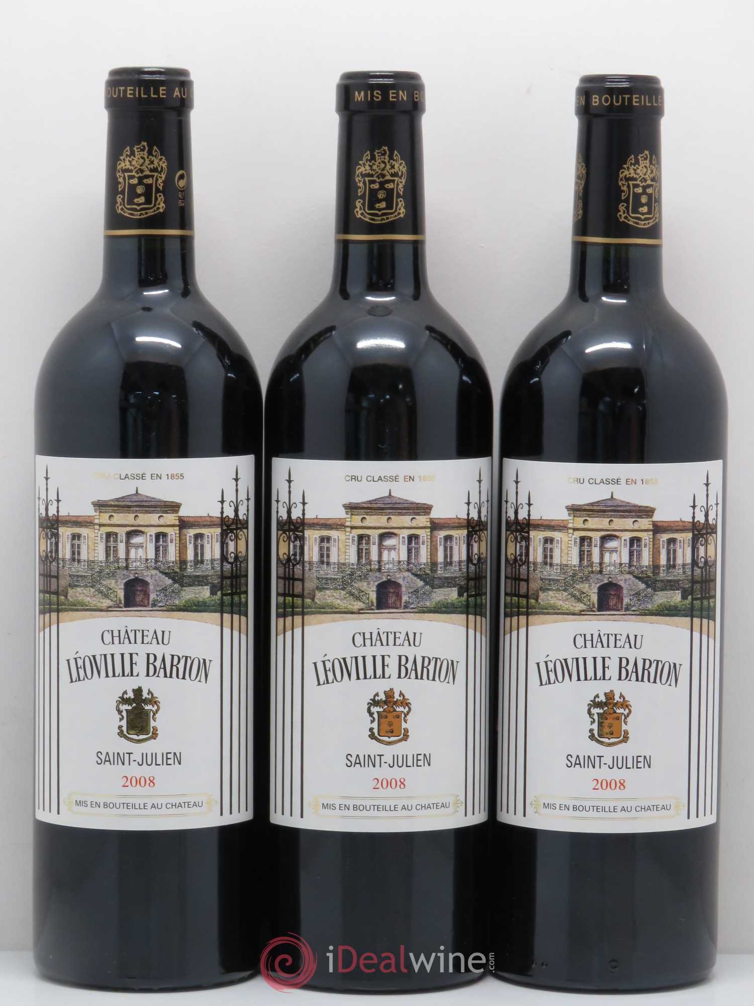 Château Léoville Barton 2ème Grand Cru Classé 2008 - Lot de 6 bouteilles - 1