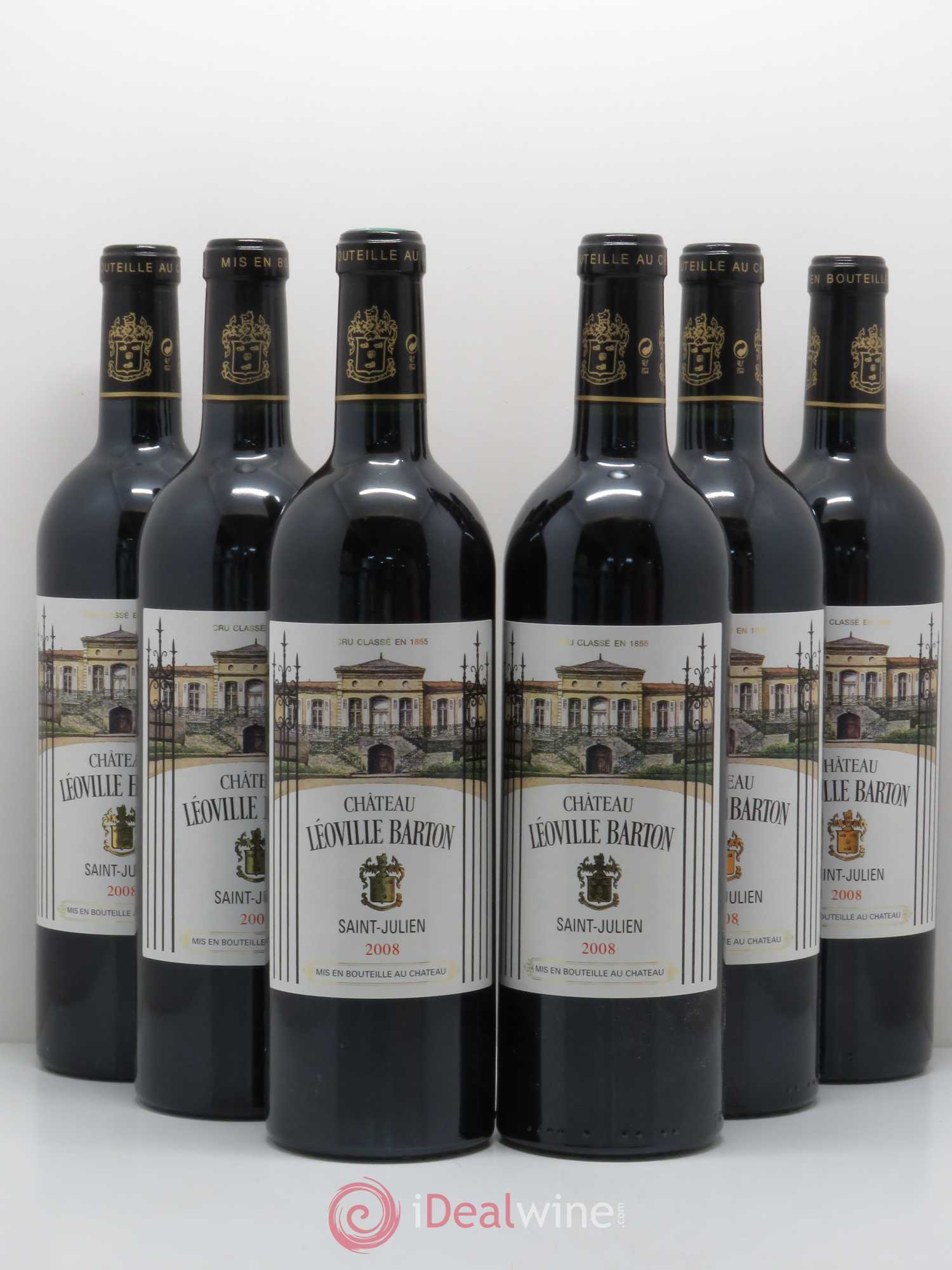 Château Léoville Barton 2ème Grand Cru Classé 2008 - Lot de 6 bouteilles - 0