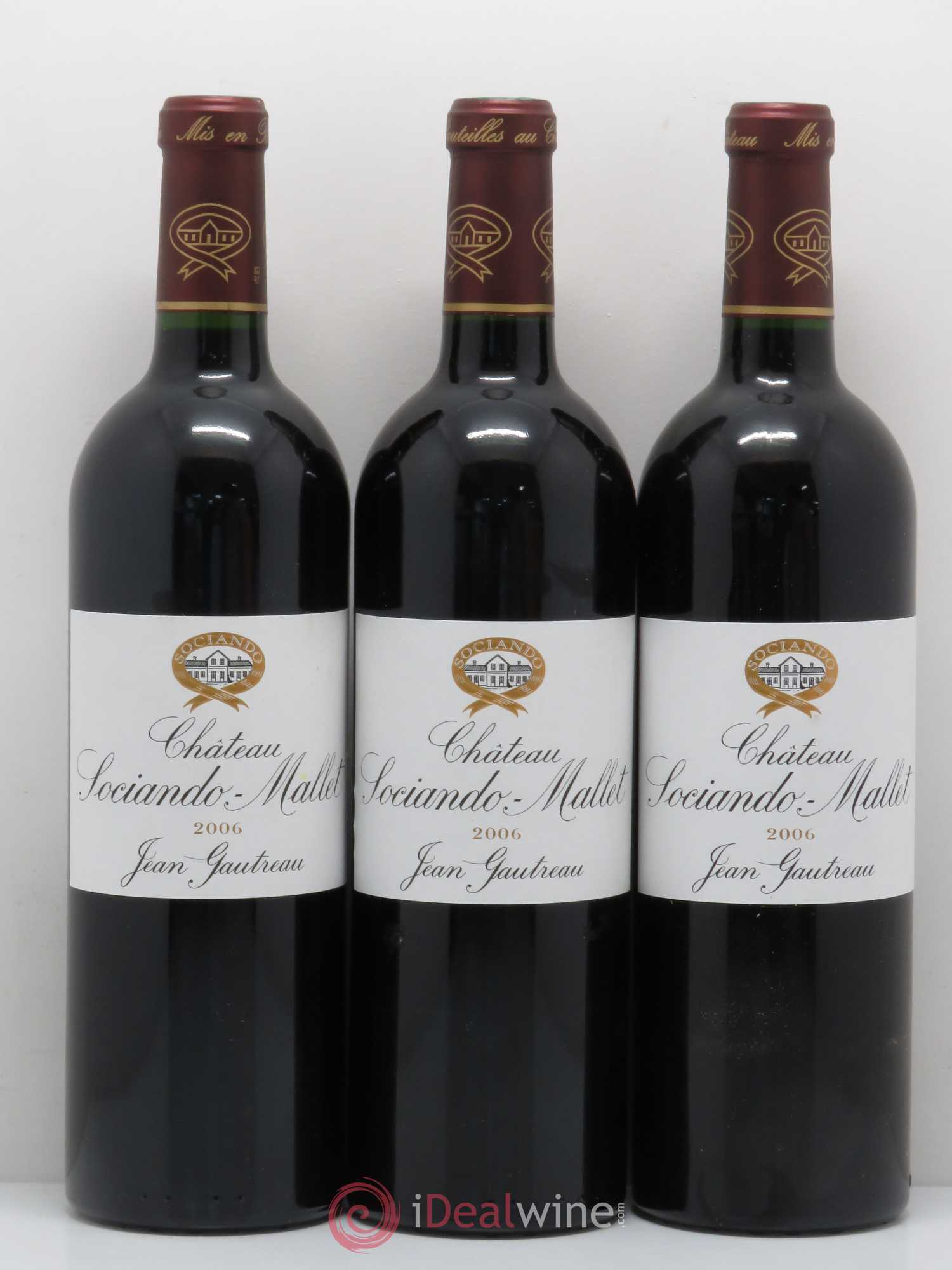 Château Sociando Mallet 2006 - Lot de 6 bouteilles - 1