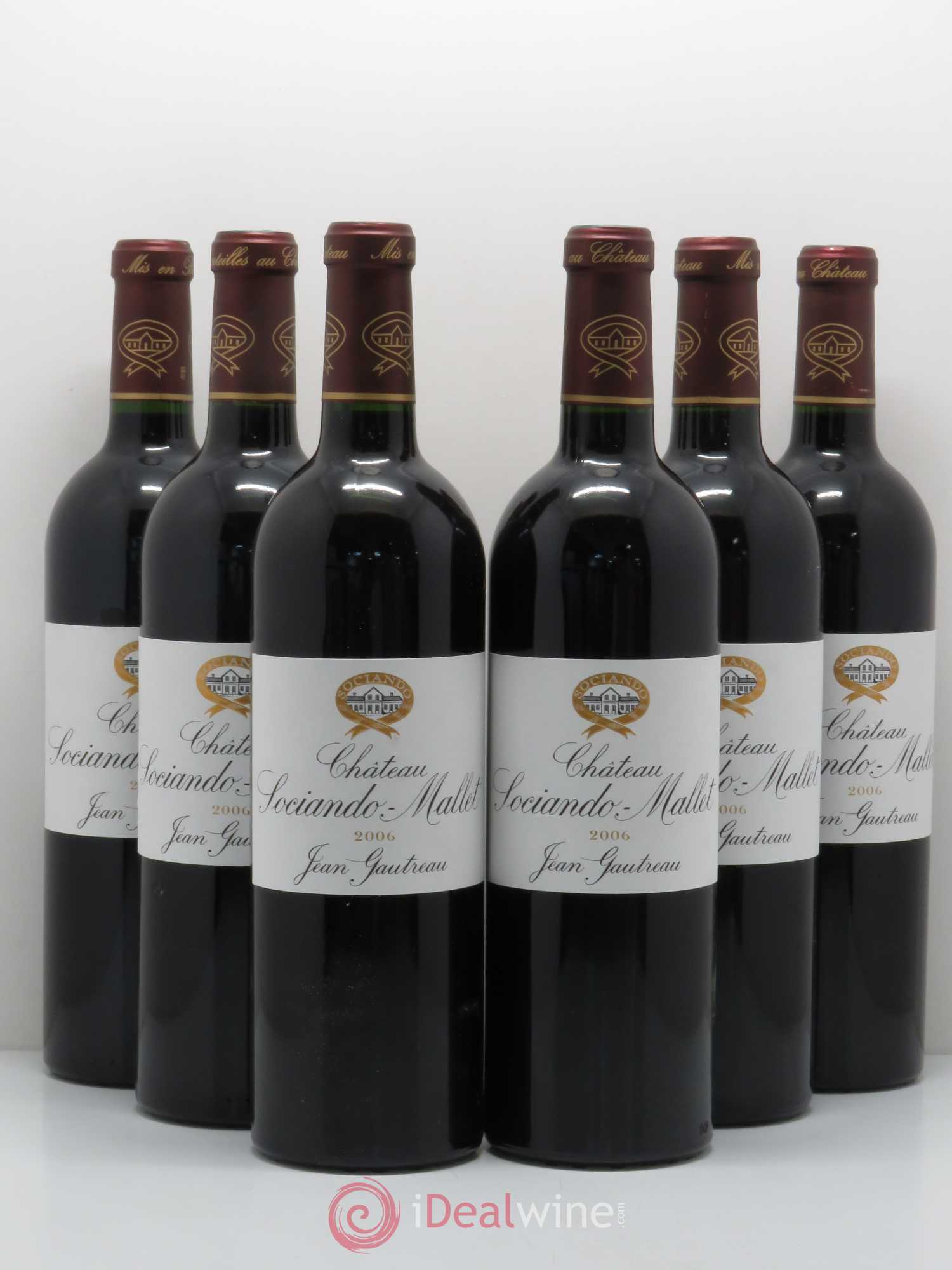 Château Sociando Mallet 2006 - Lot de 6 bouteilles - 0