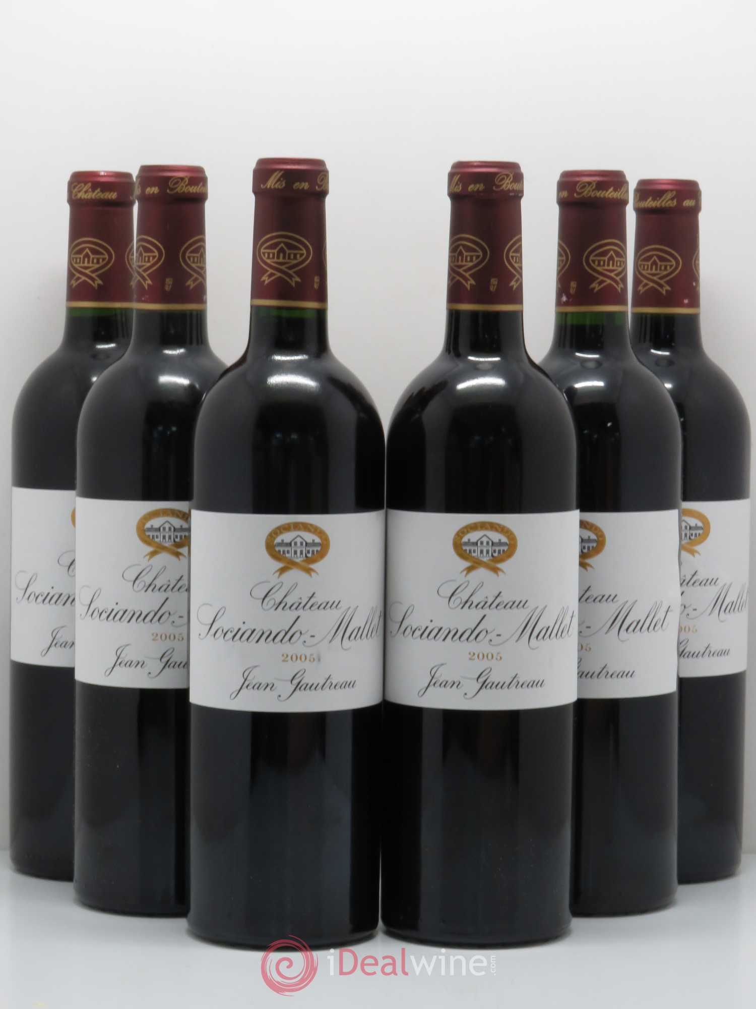 Château Sociando Mallet 2005 - Lot de 6 bouteilles - 0